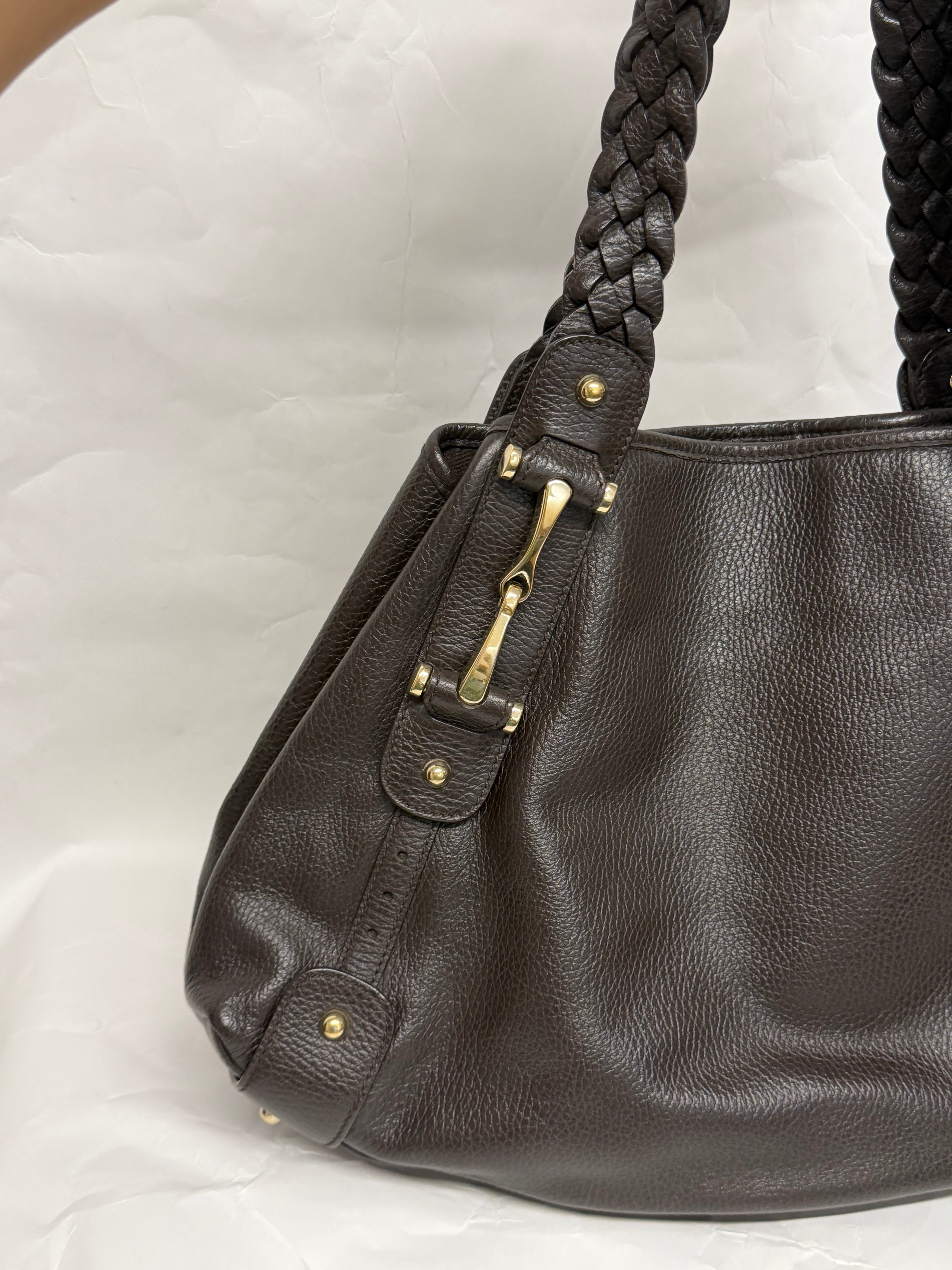 Gucci Pelham Guccissima Marrón Oscuro Piel