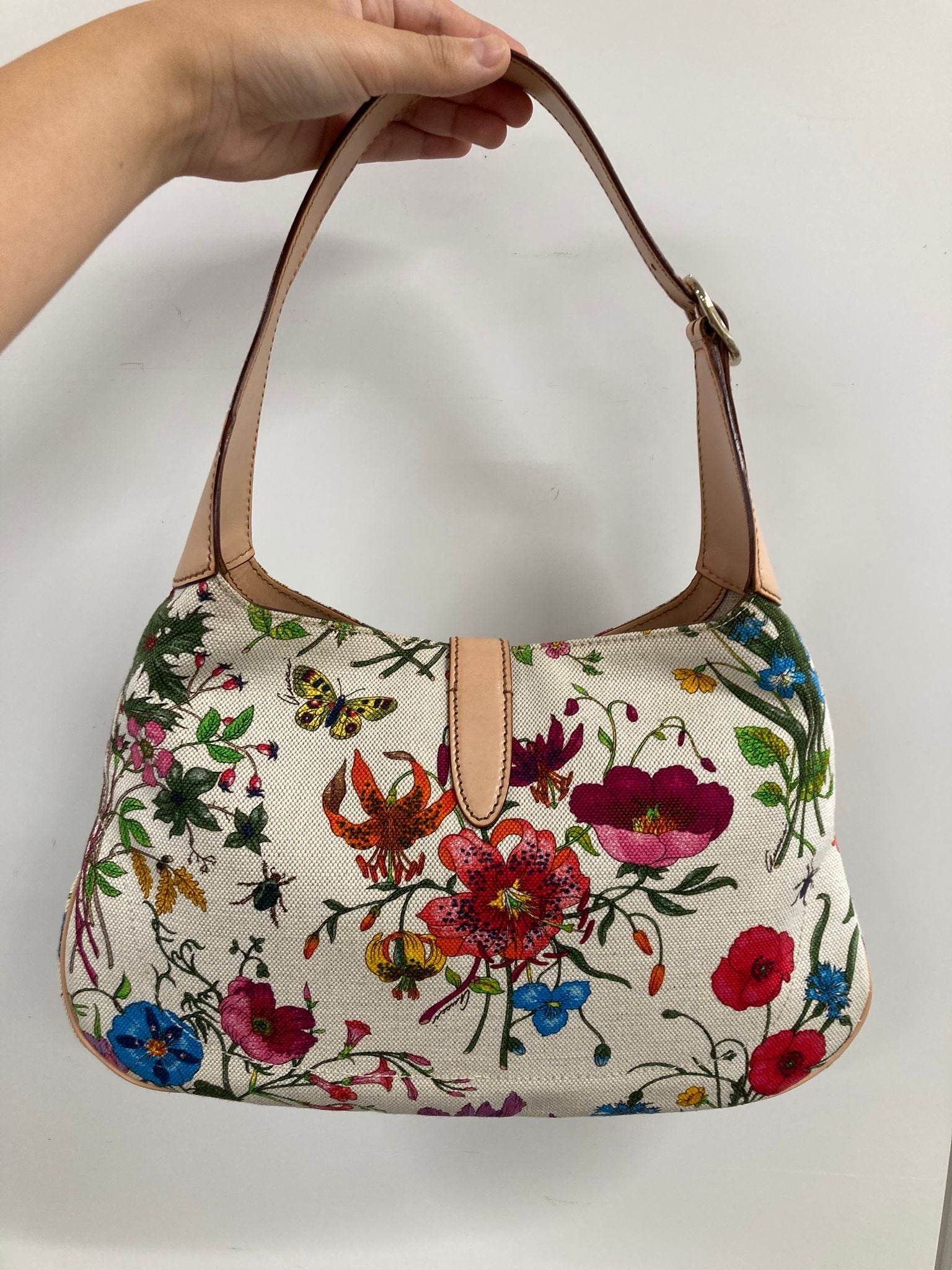 Gucci Jackie Flora Shoulder Bag – Canvas floral