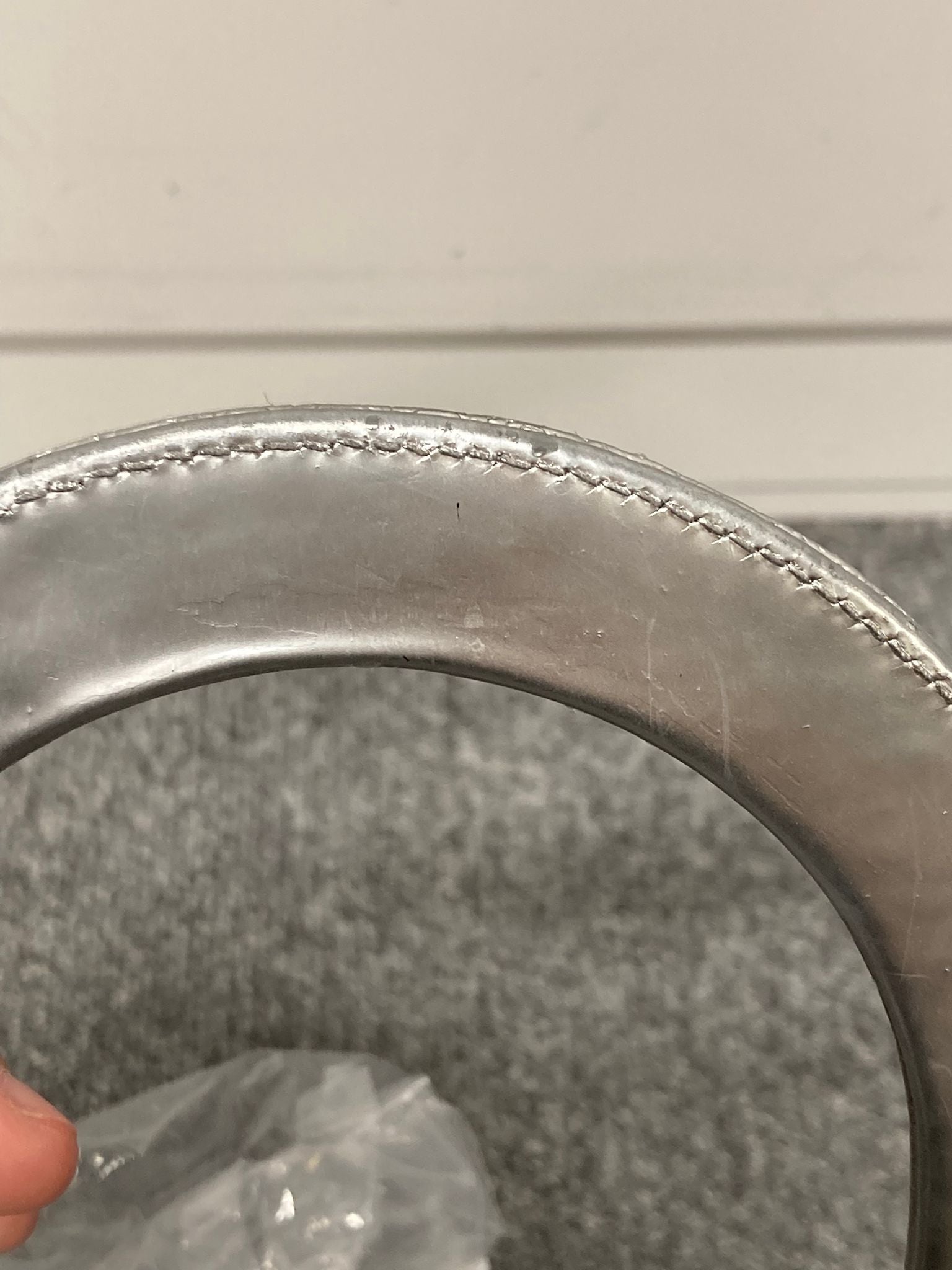 Christian Dior Lady Dior Cannage – Piel plateada