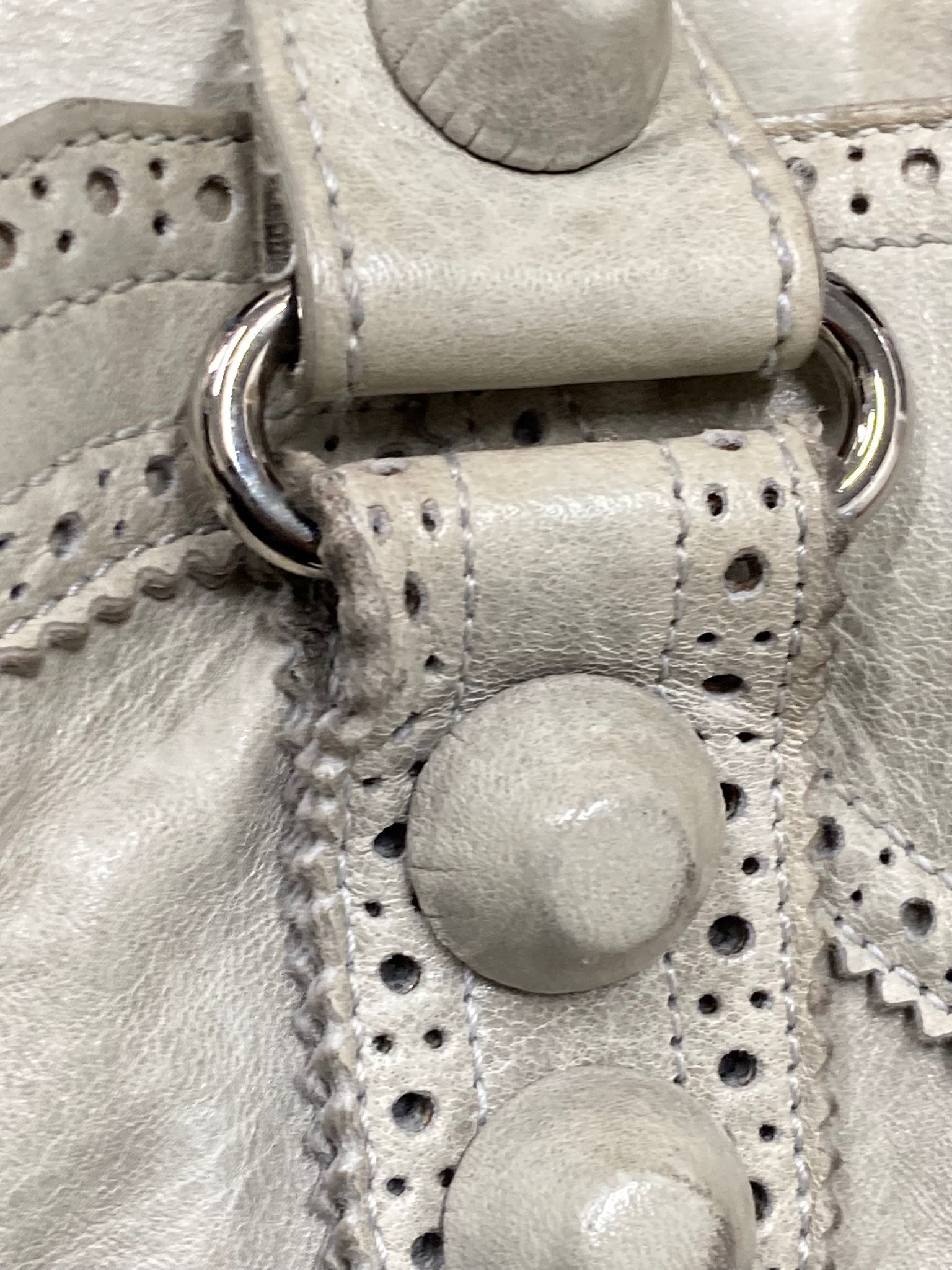 Balenciaga Giant City “Covered” Brogue Gris - crema