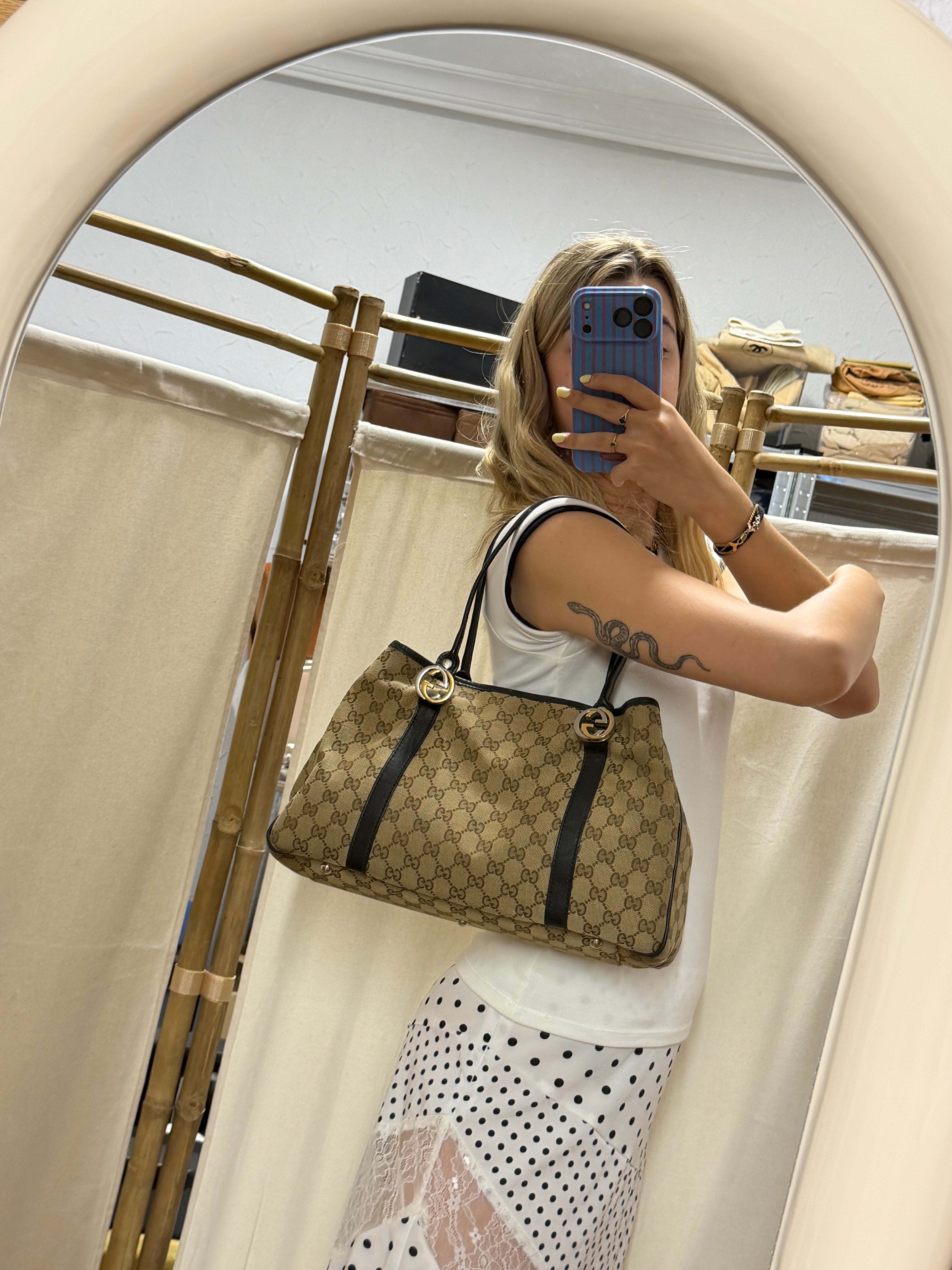Gucci Twins Tote GG Canvas Mediana