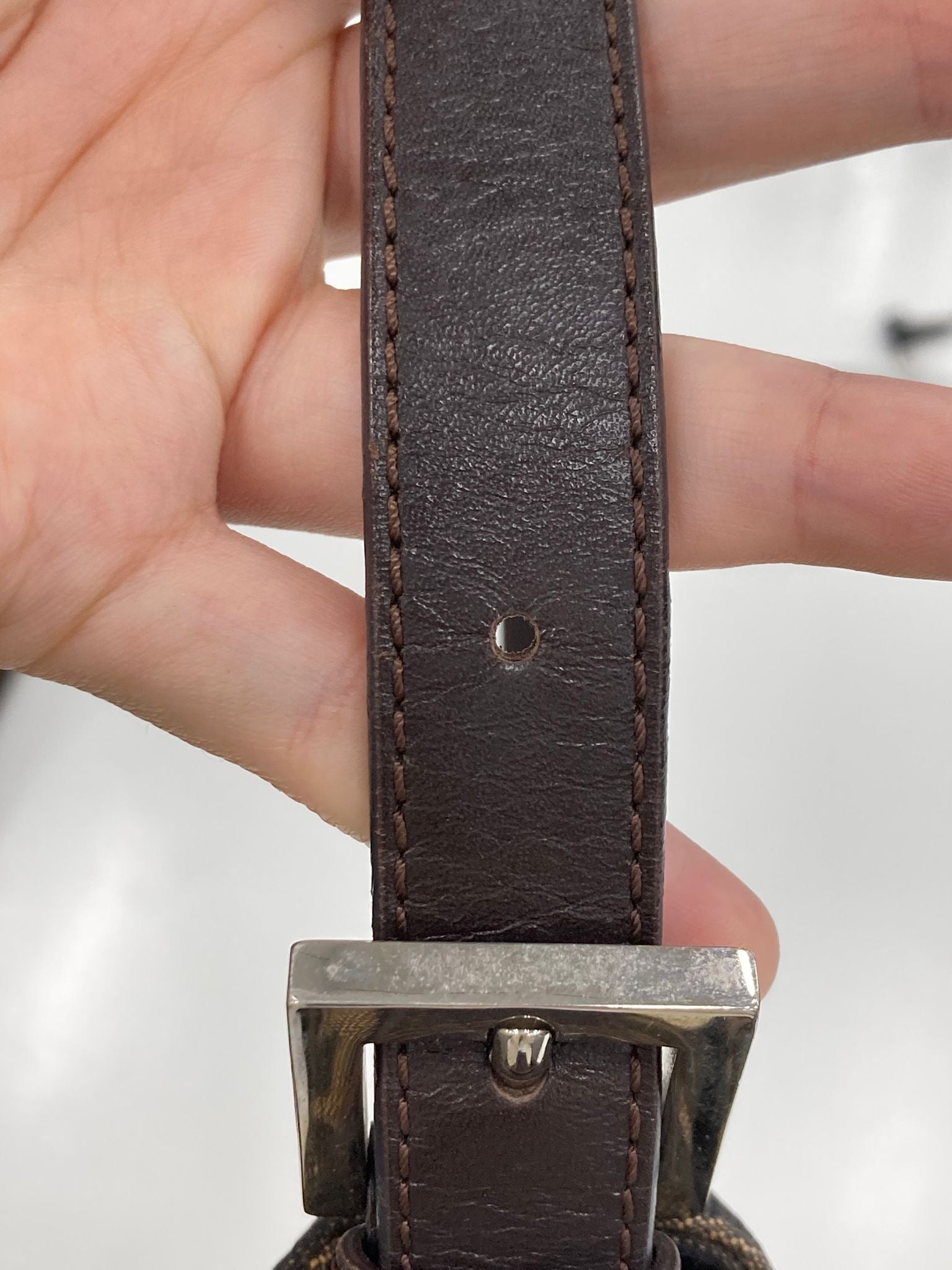 Fendi baguette clásica vintage marrón zucca