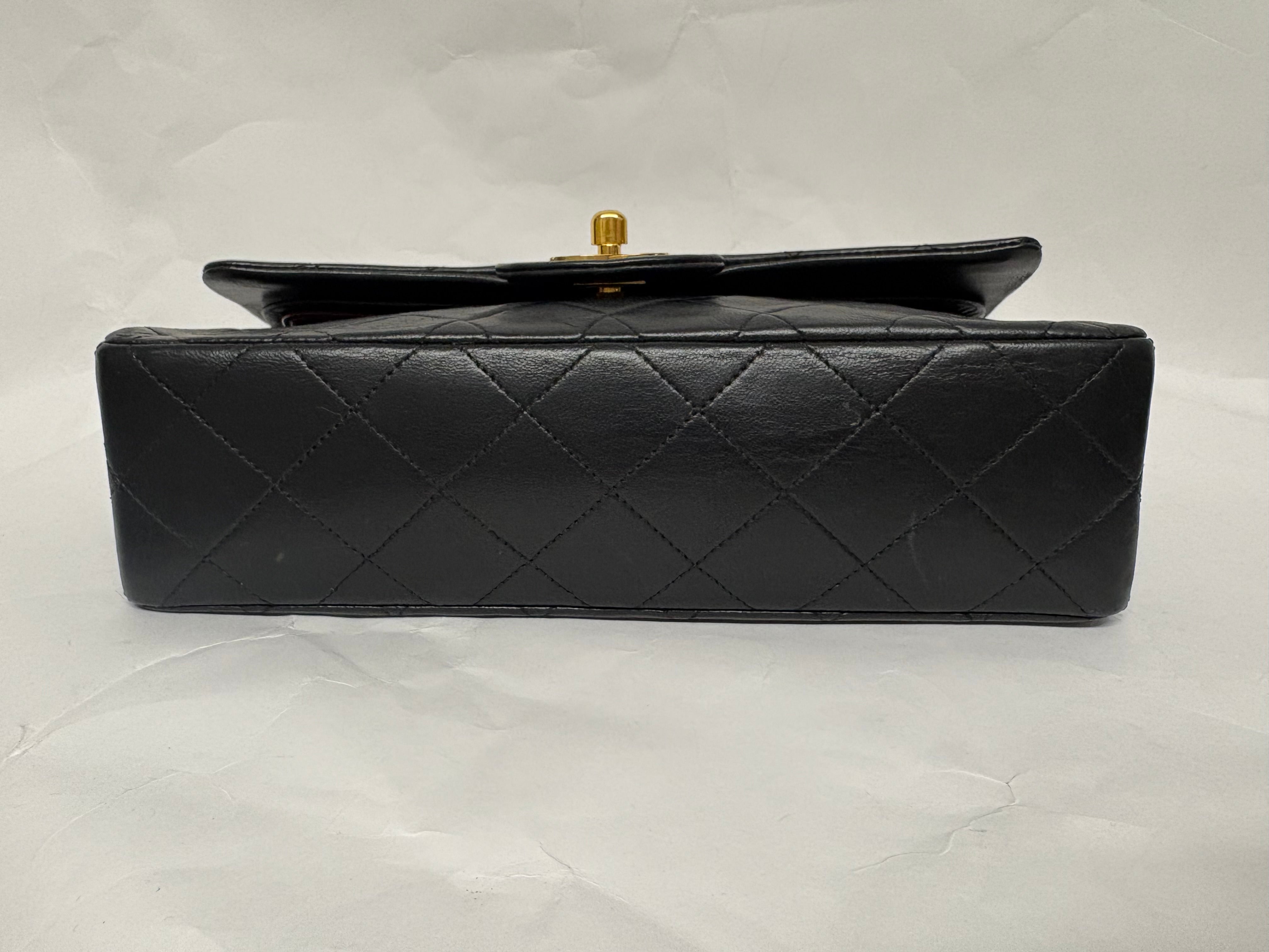 Chanel Timeless Matelassé 23 Double Flap negro serie 1
