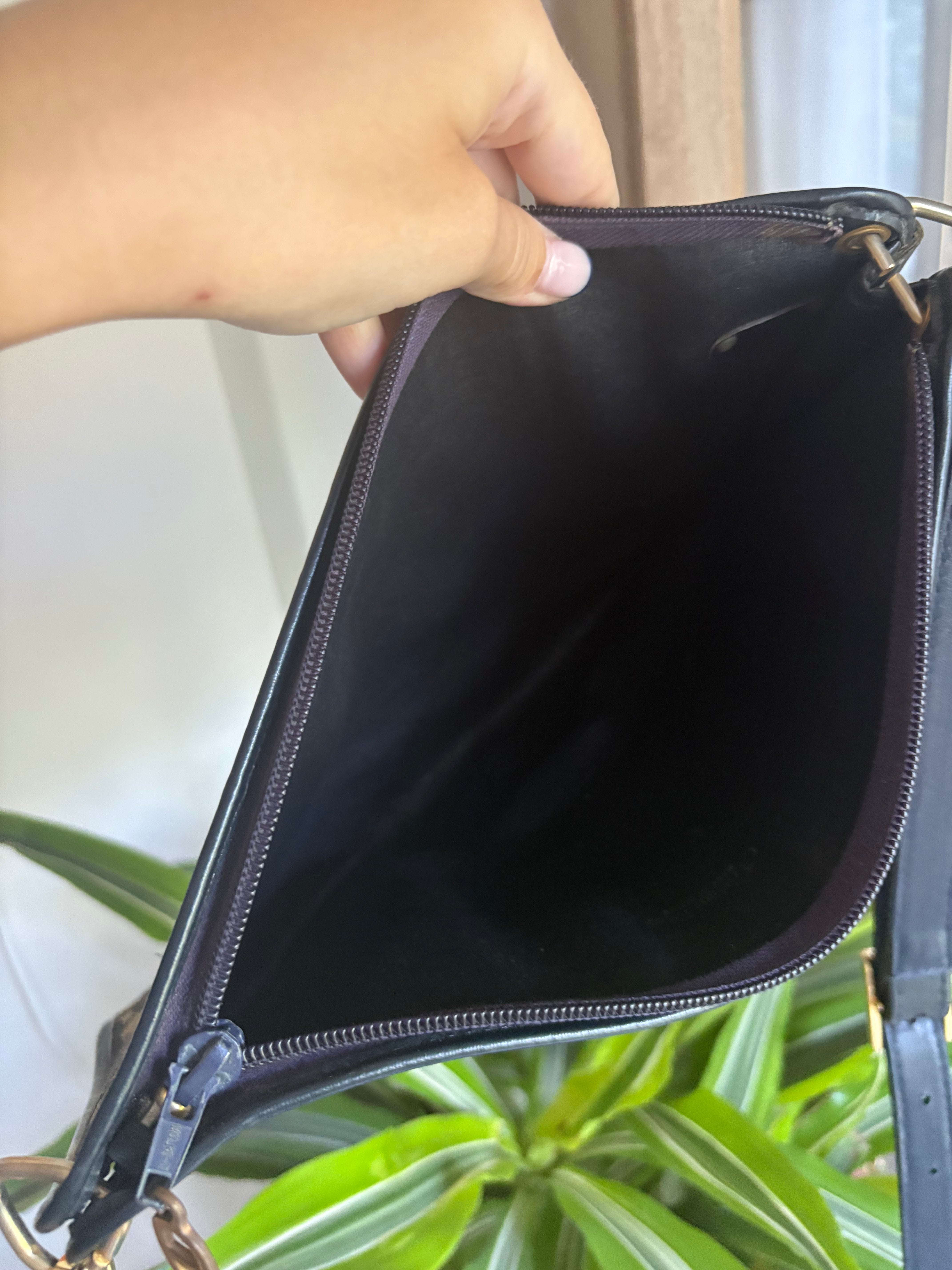 Christian Dior vintage bandolera monogram azul