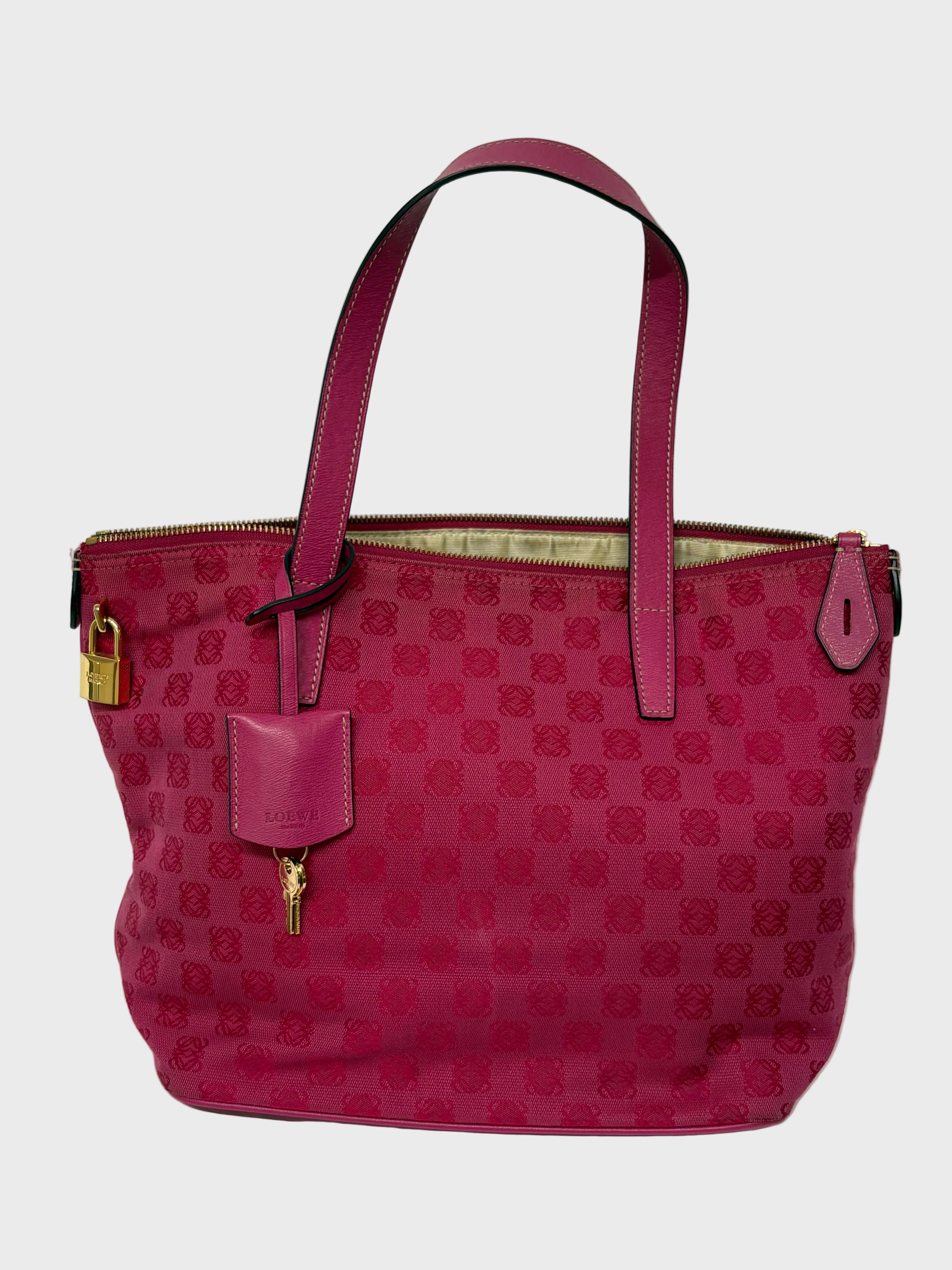Loewe Tote Vintage Rosa Fucsia Anagram