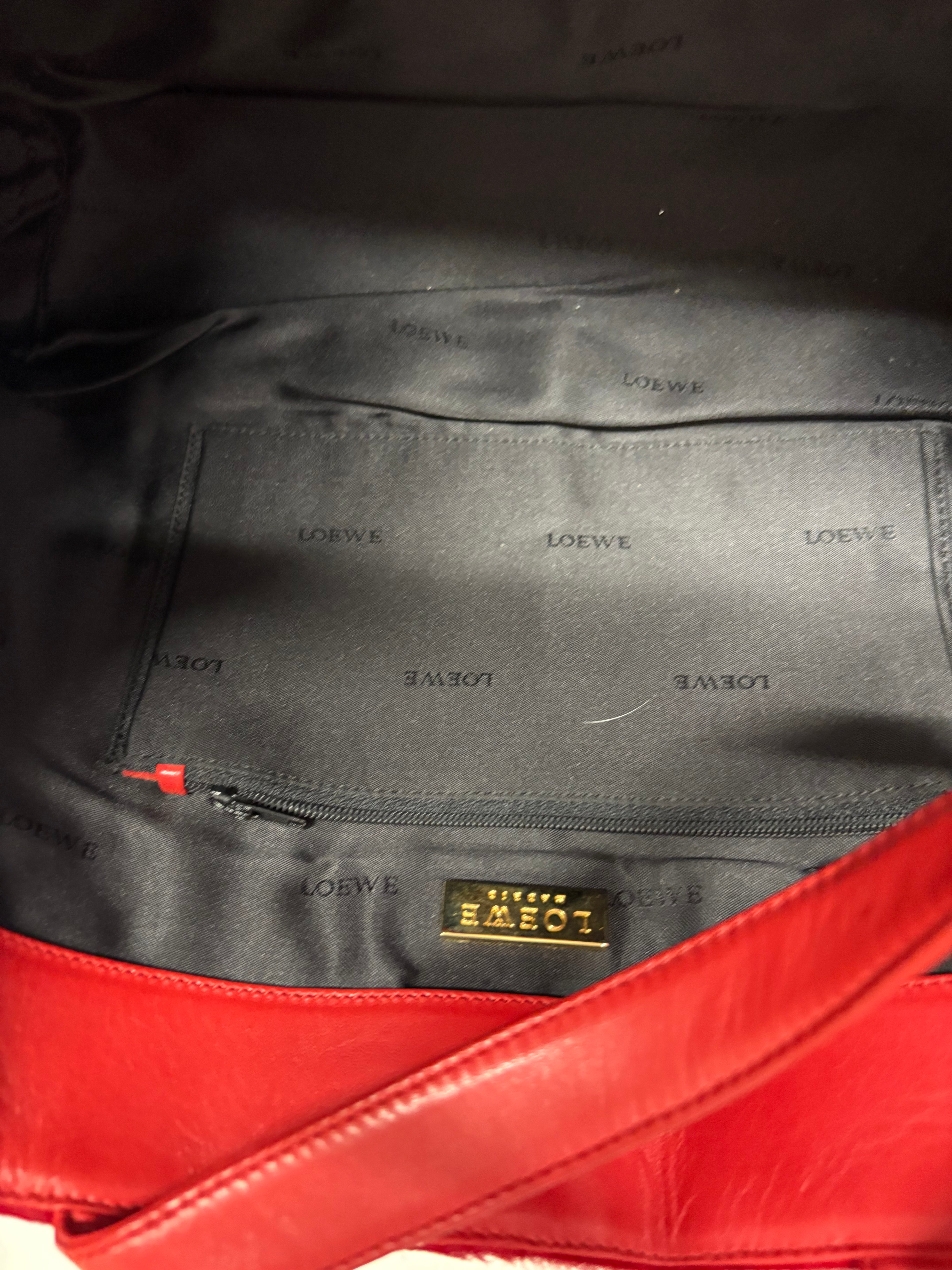 Loewe Vintage Piel de Potro Roja Anagram Original