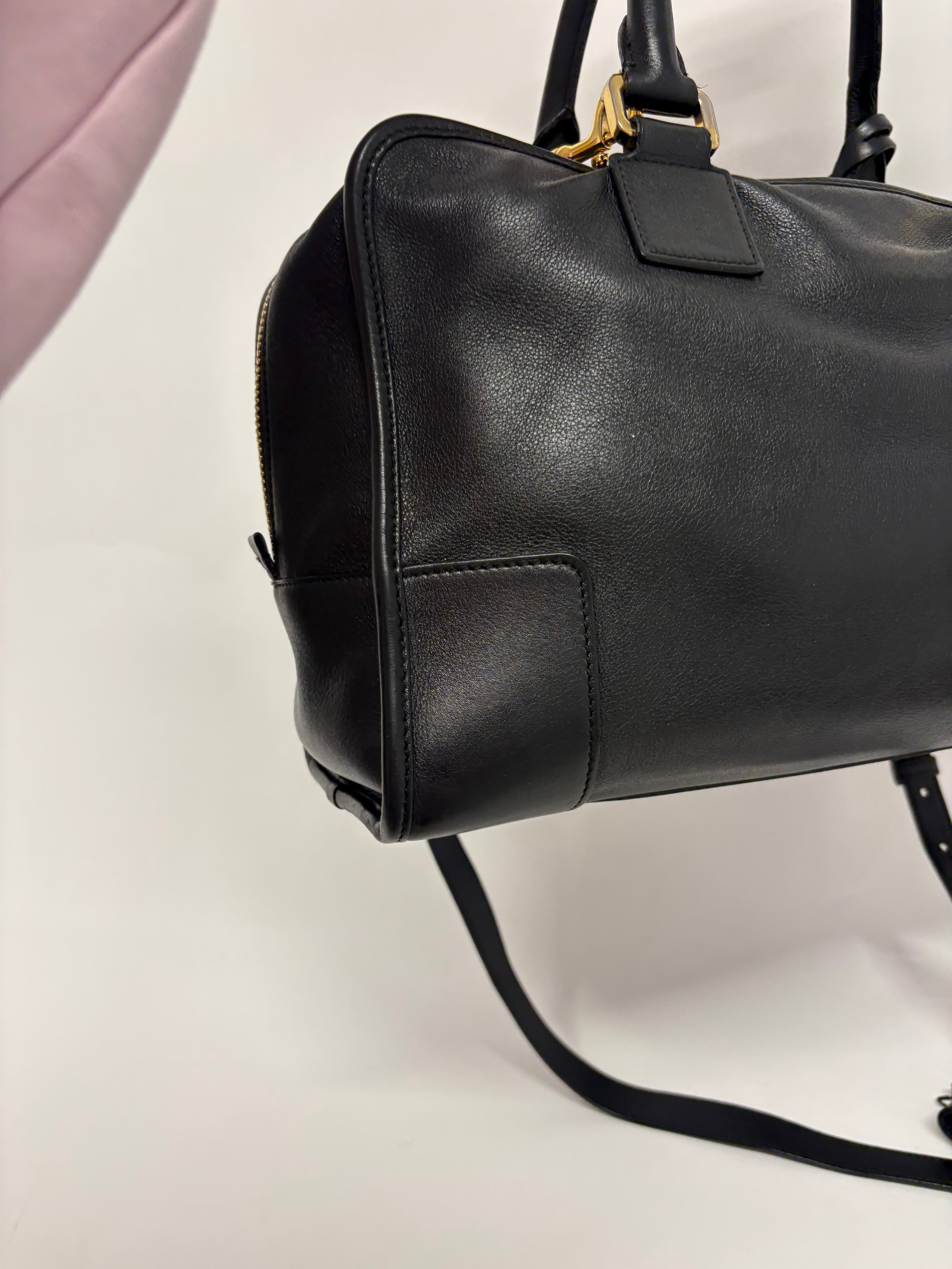 Loewe amazona 35 bandolera piel becerro negra