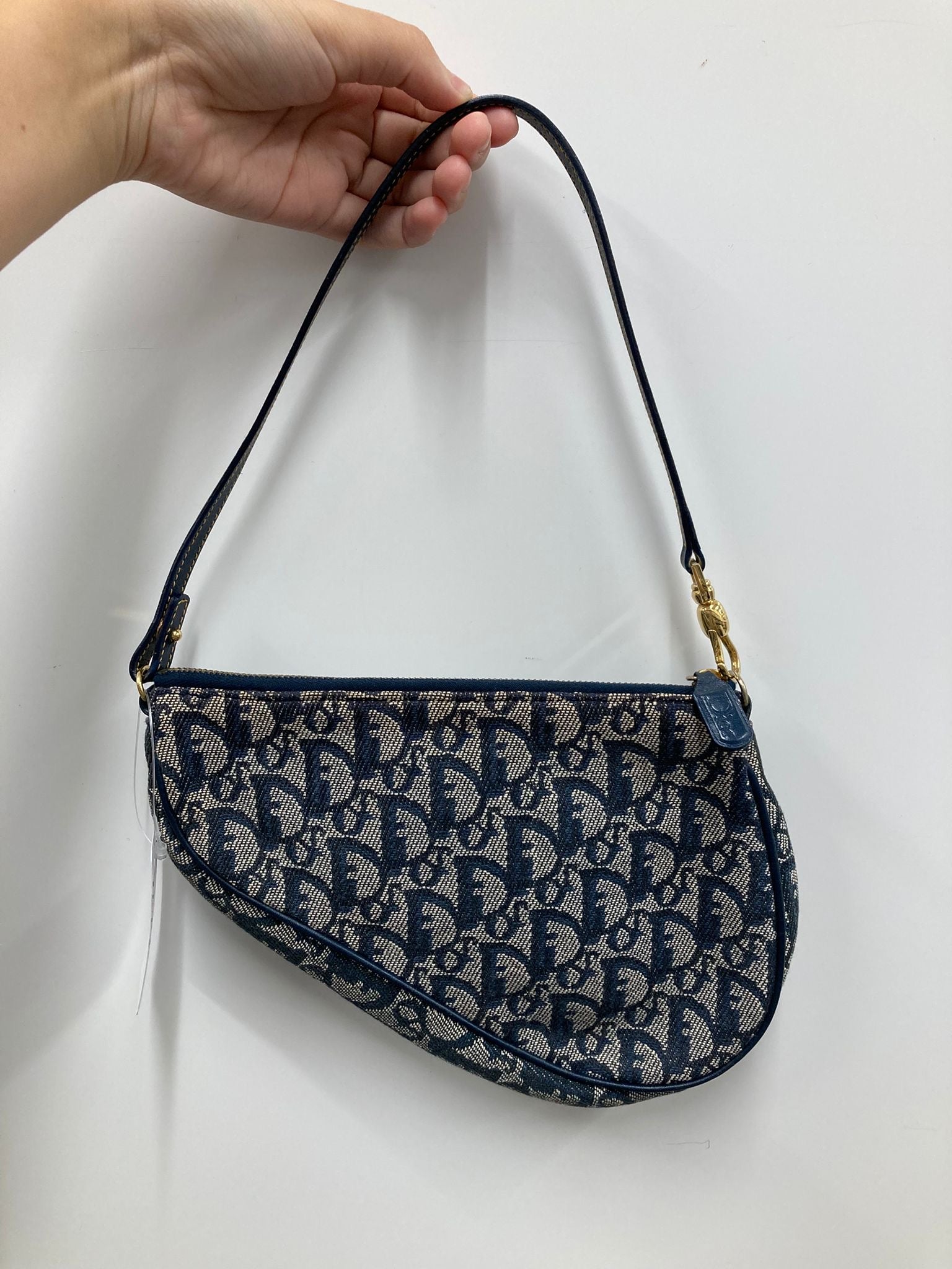 Dior saddle pouch monogram azul