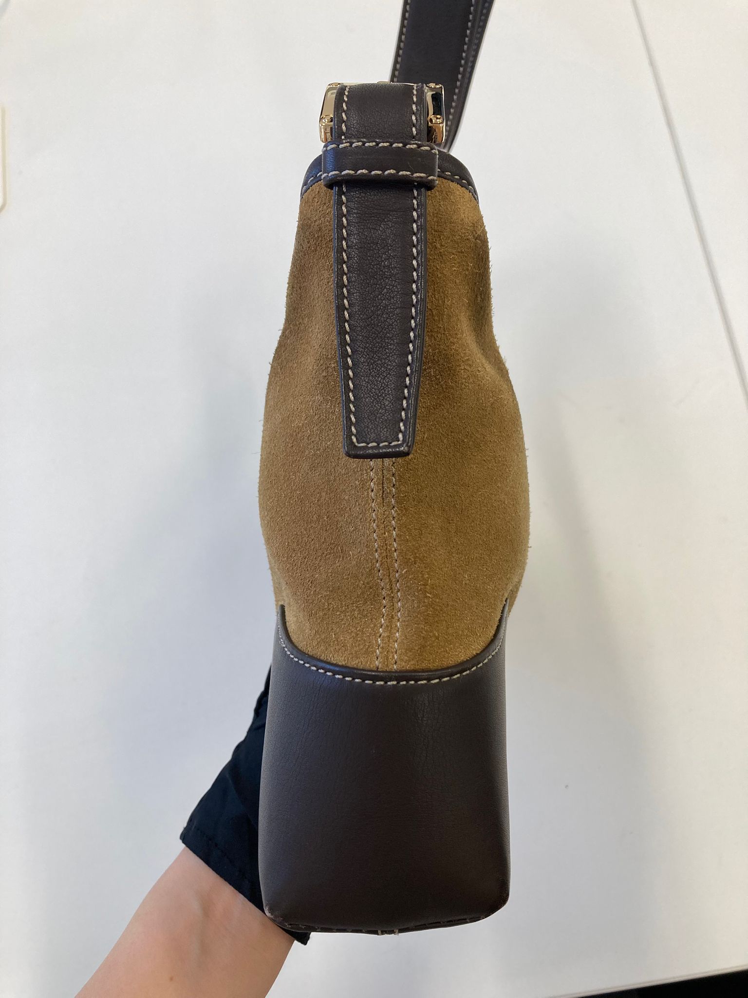 Loewe bolso hombro ante marrón vintage