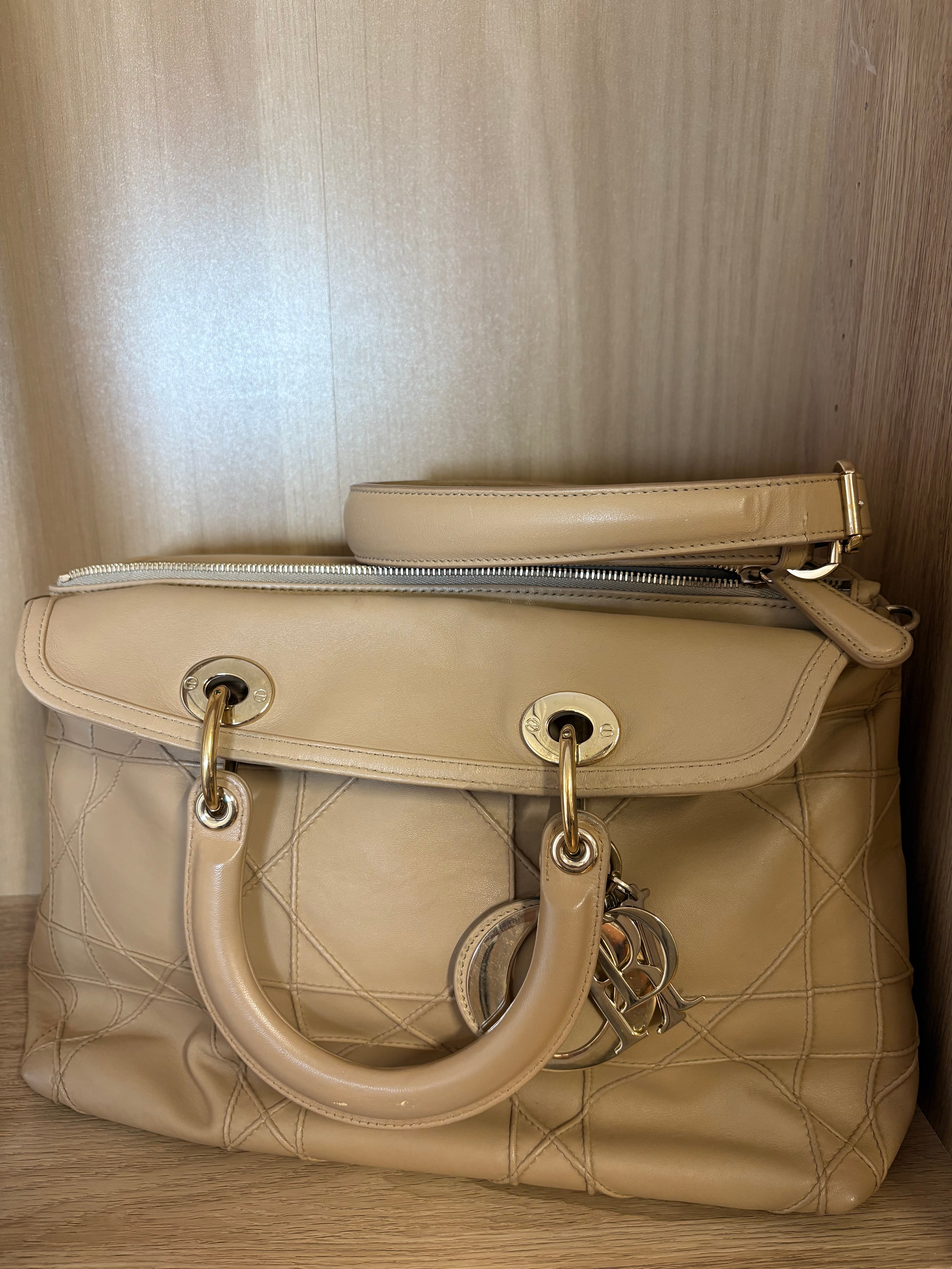 Dior Granville large tote beige camel bandolera