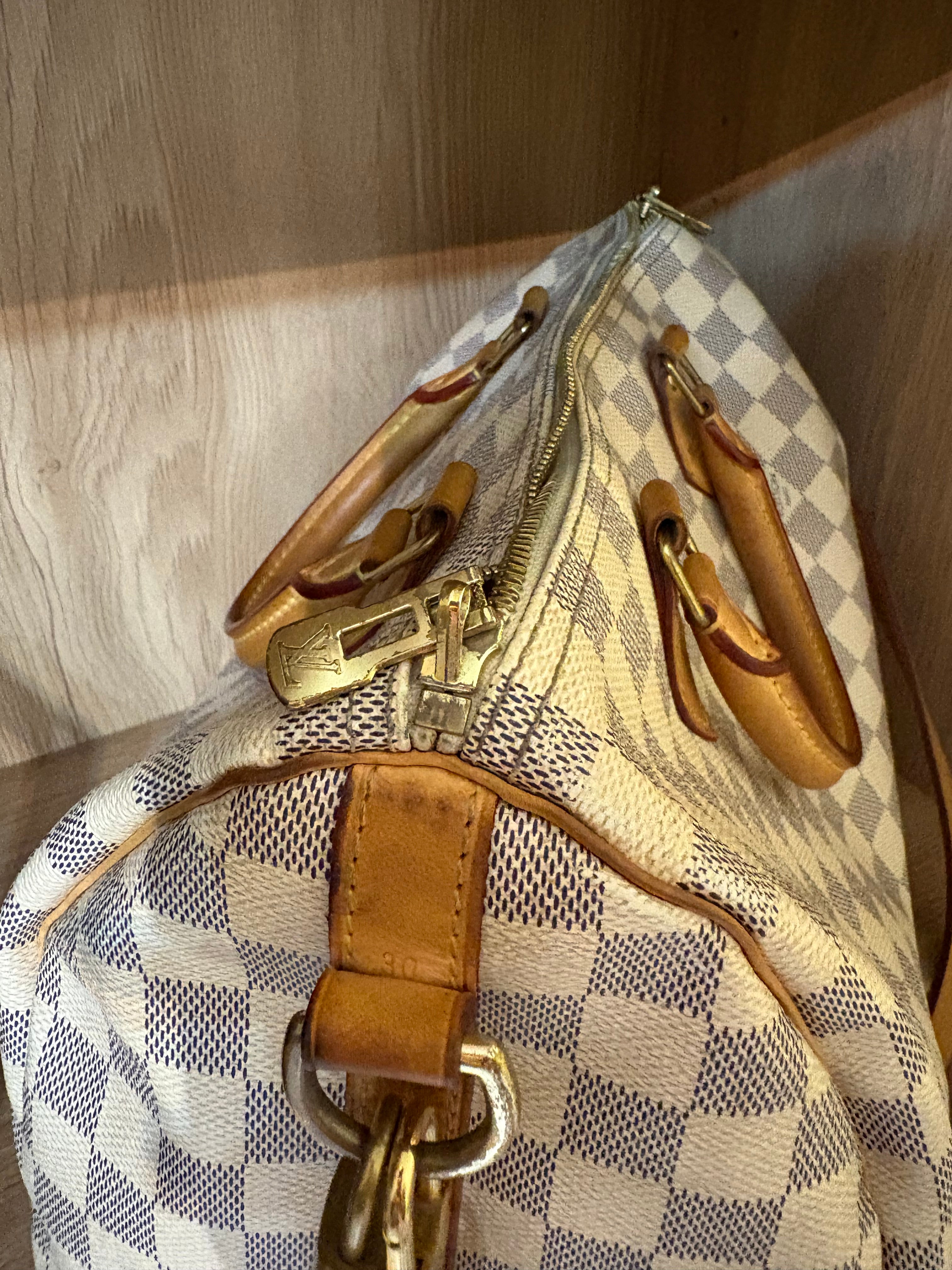 Louis Vuitton Speedy 30 Damier Azur Bandolera
