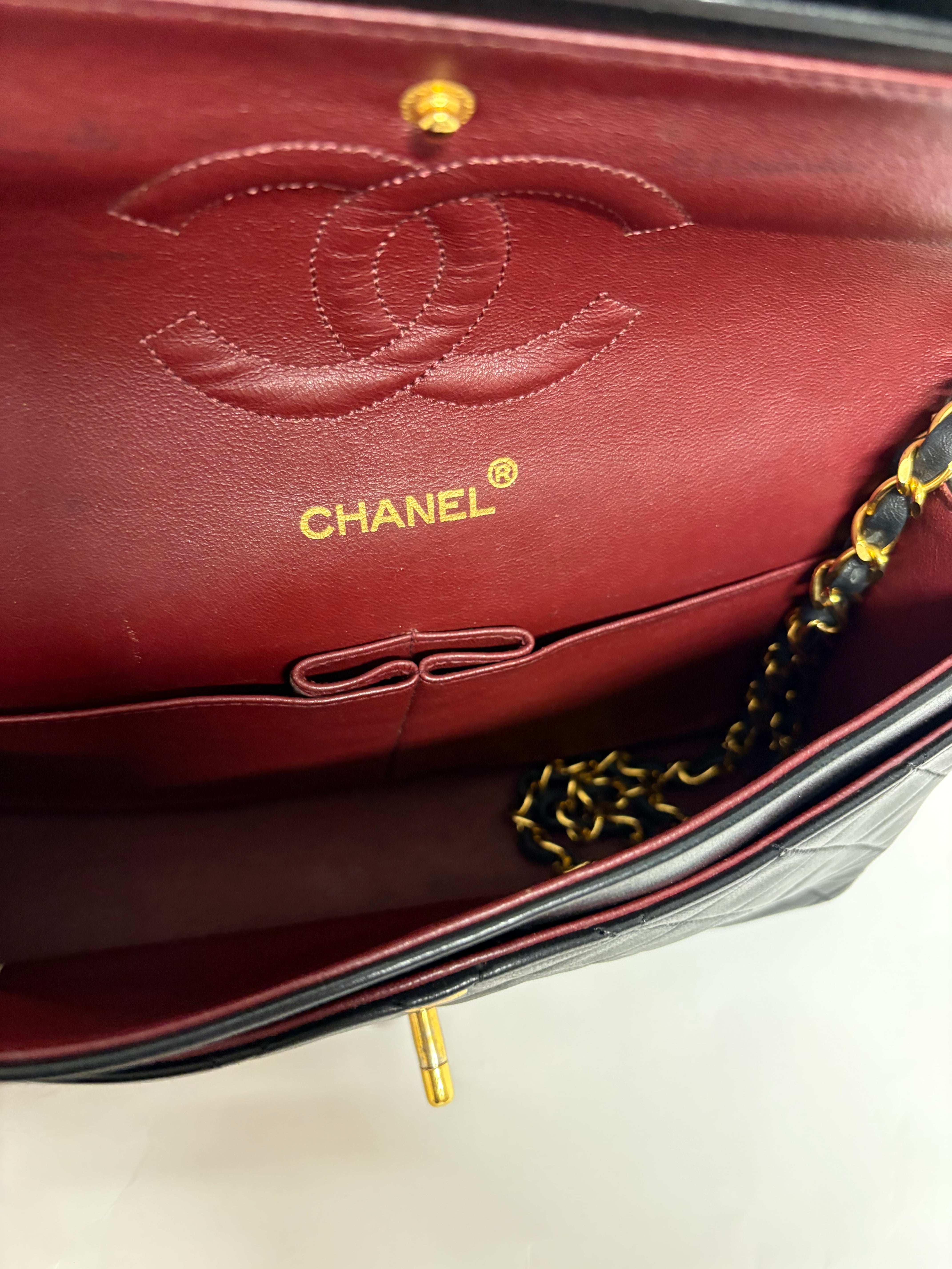 Chanel Timeless Double Flap 25 Lambskin Negro Classic Flap | Serie 1