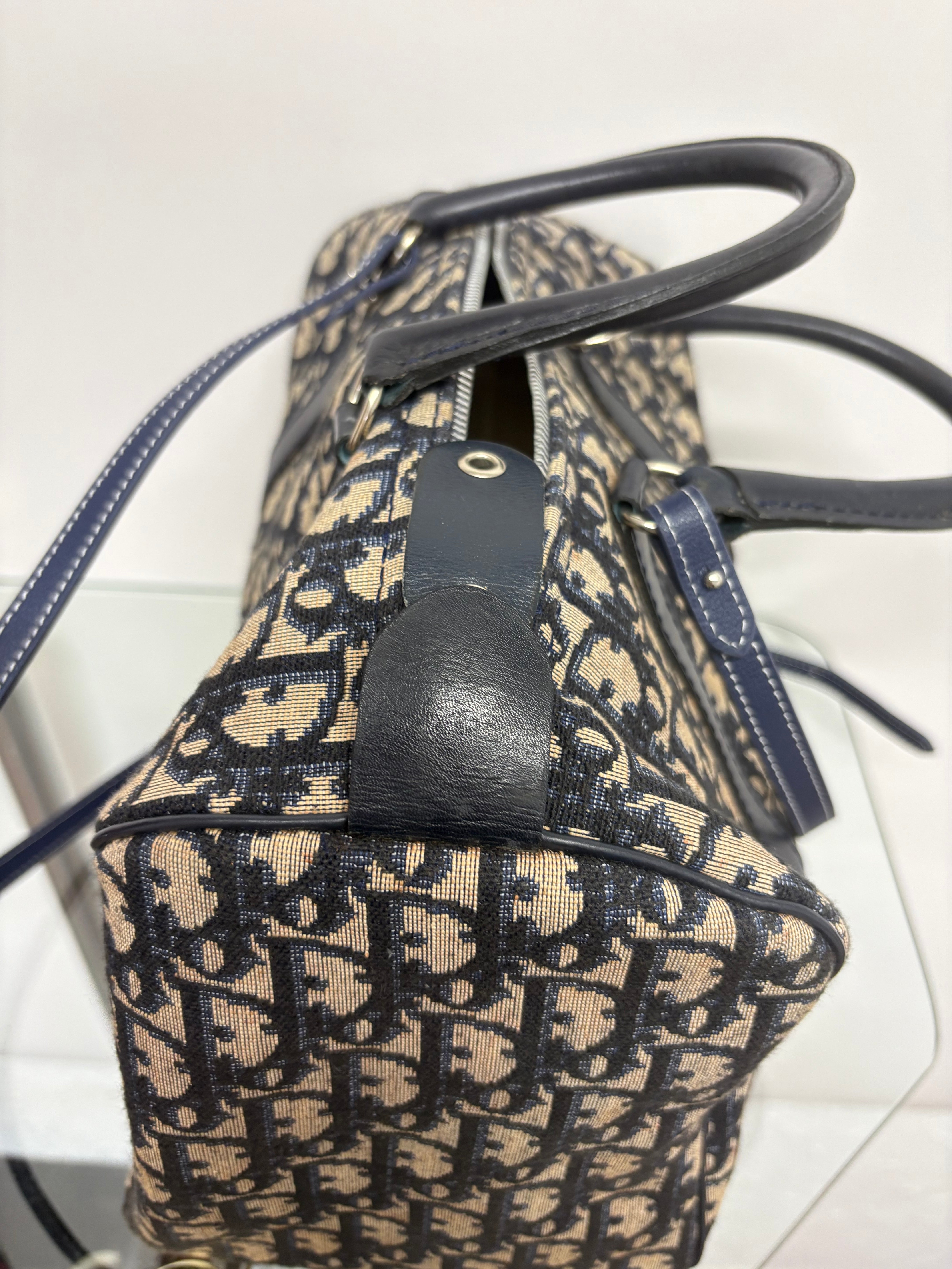 Christian Dior Bowling Trotter 30 Oblique Azul