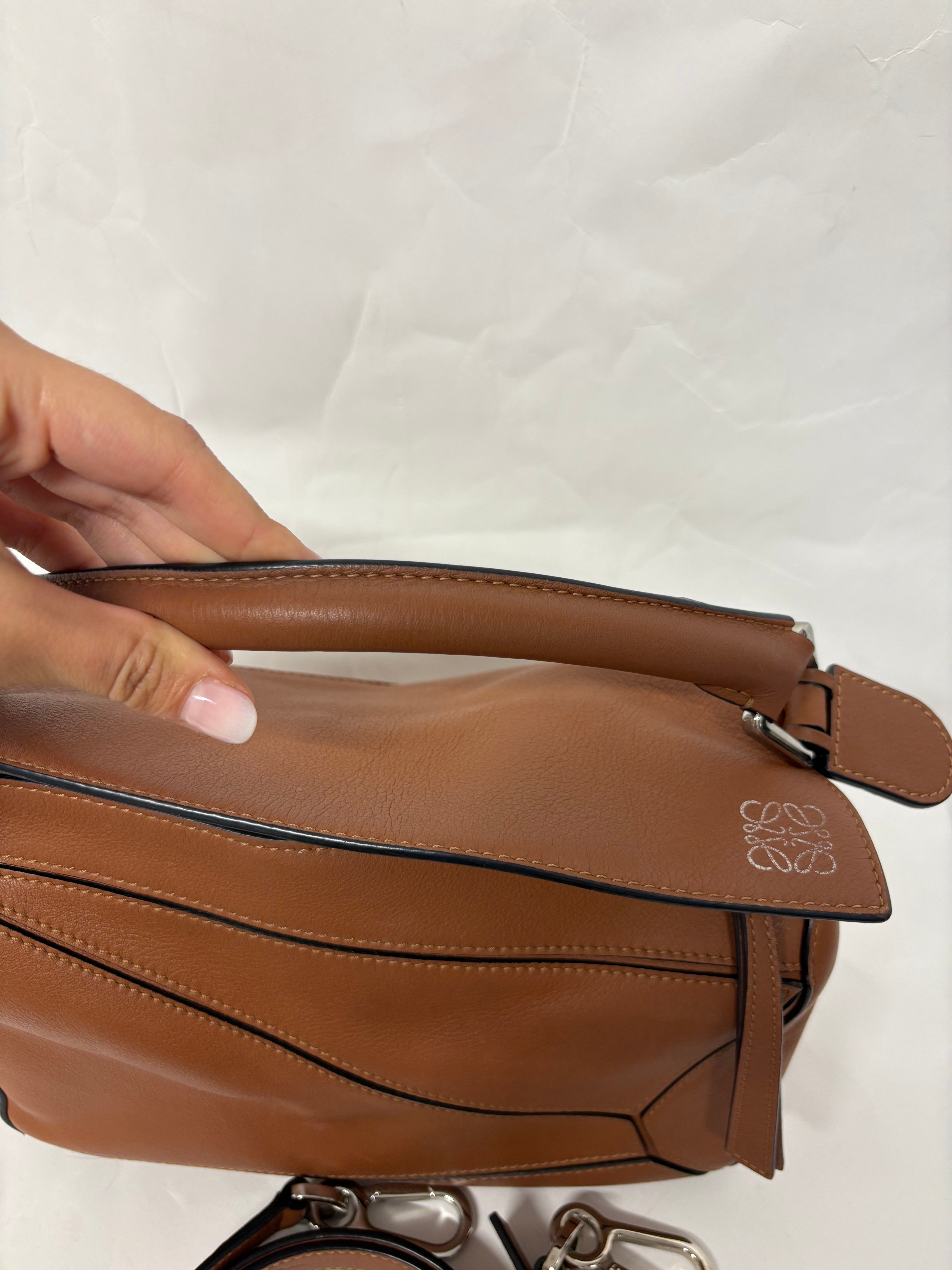 Loewe puzzle small pequeño camel marrón