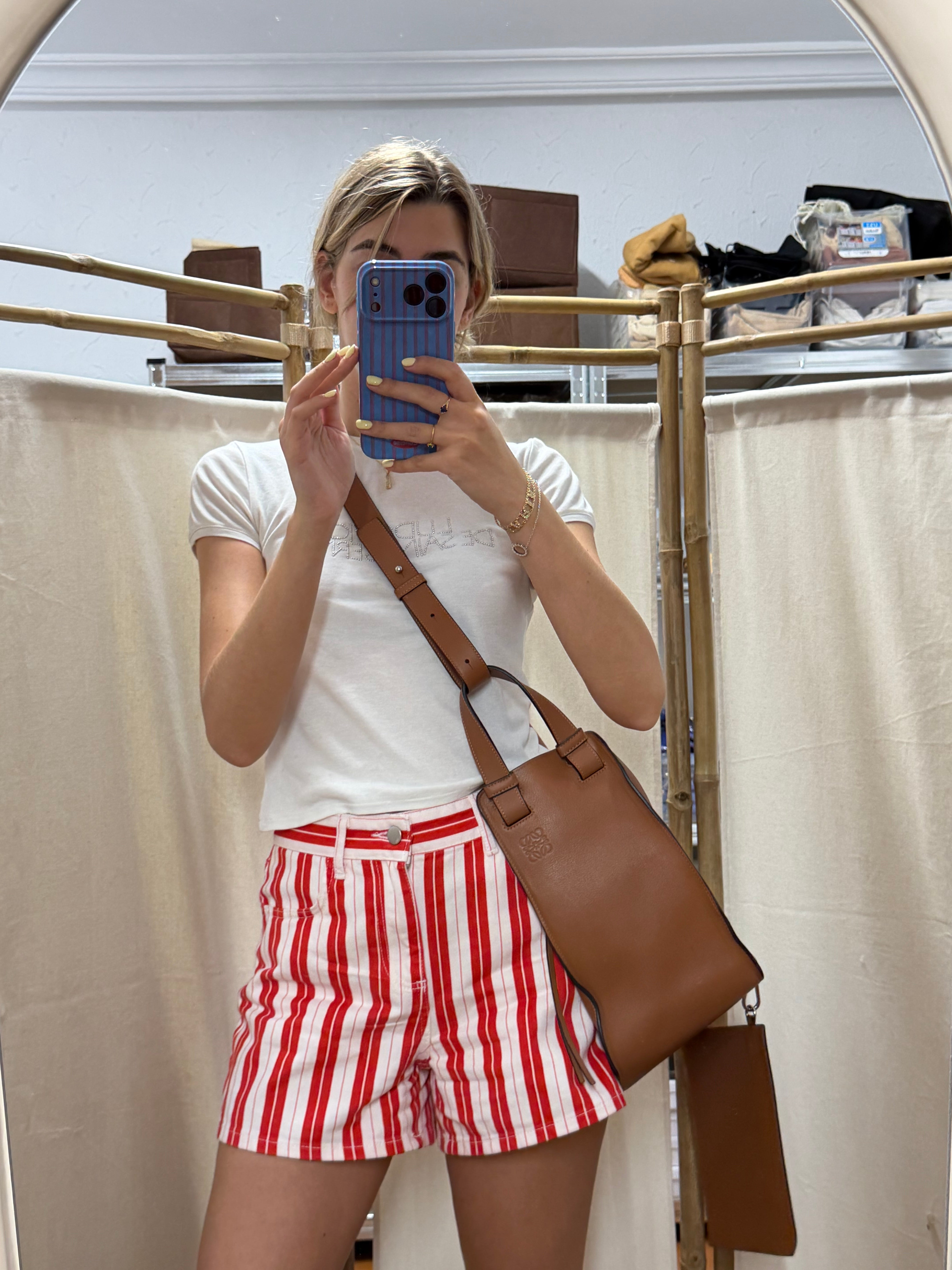 Loewe Hammock Bag Grande Camel con Pouch