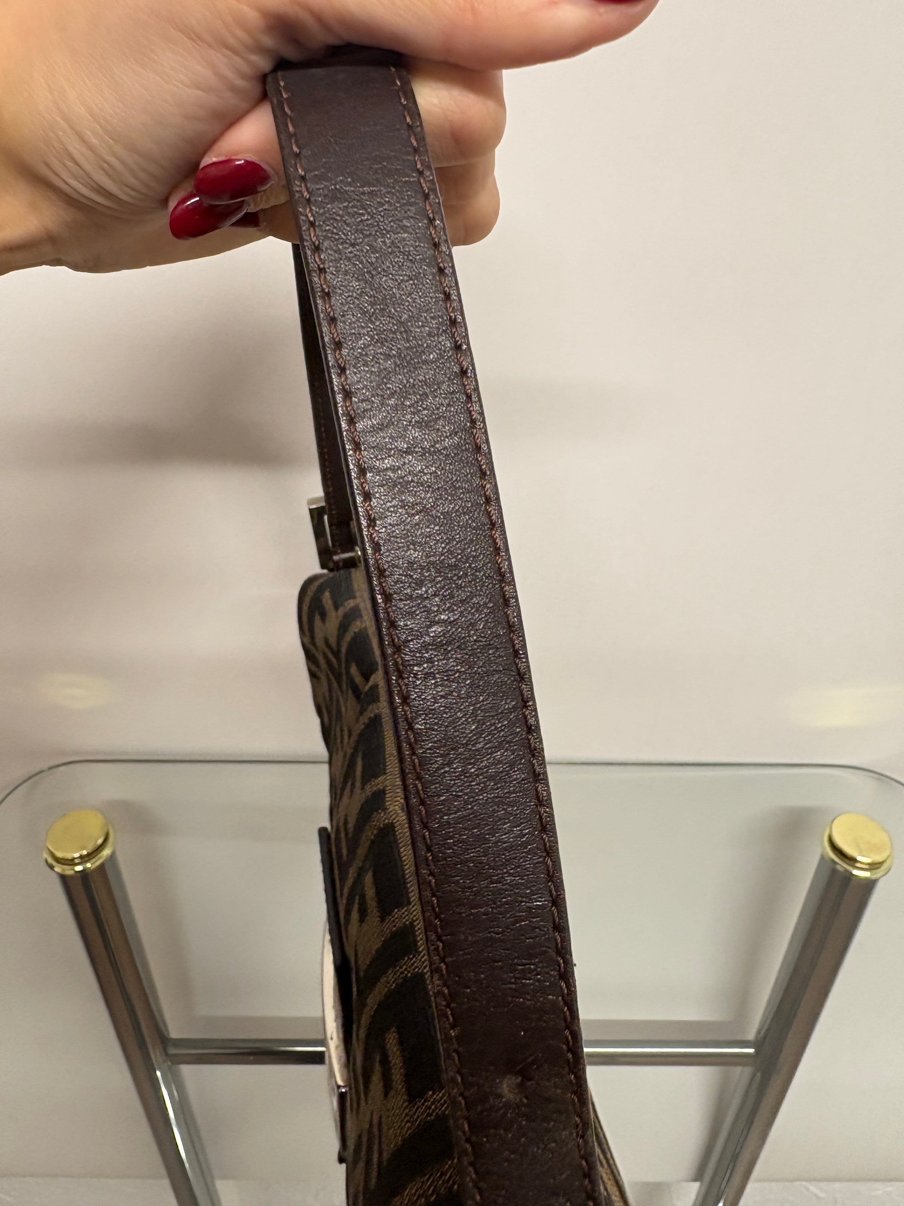 Fendi Baguette Zucca Marrón Vintage