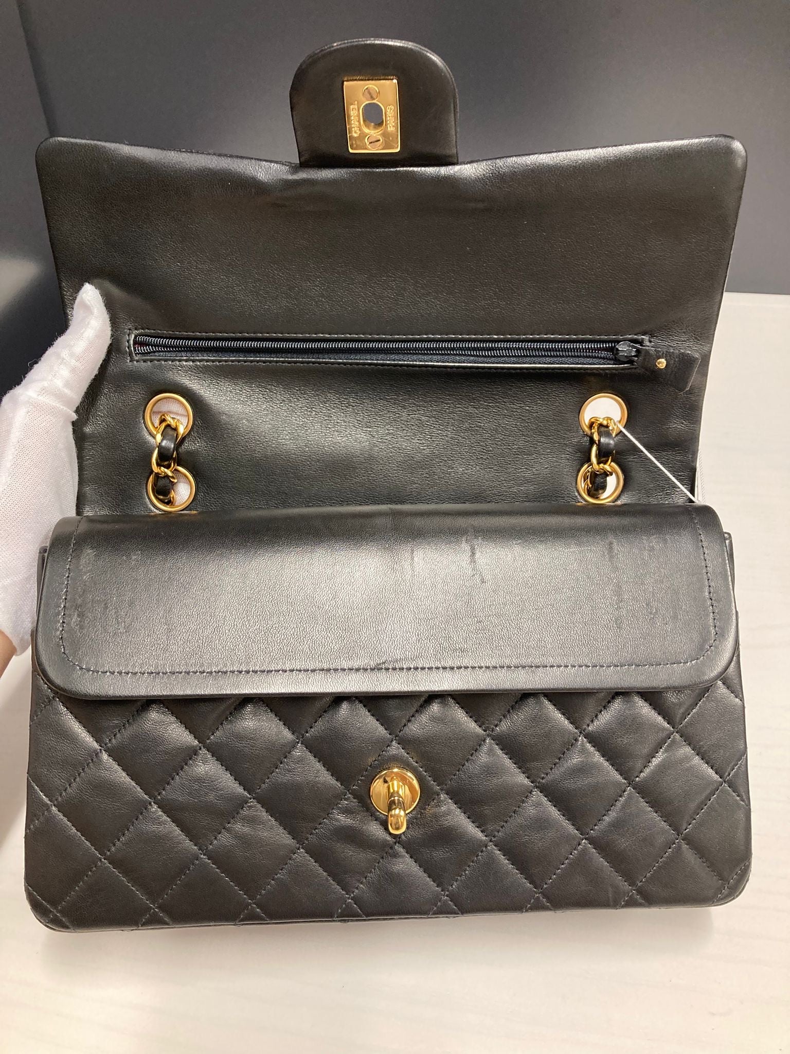Chanel timeless doble flap 25 negro