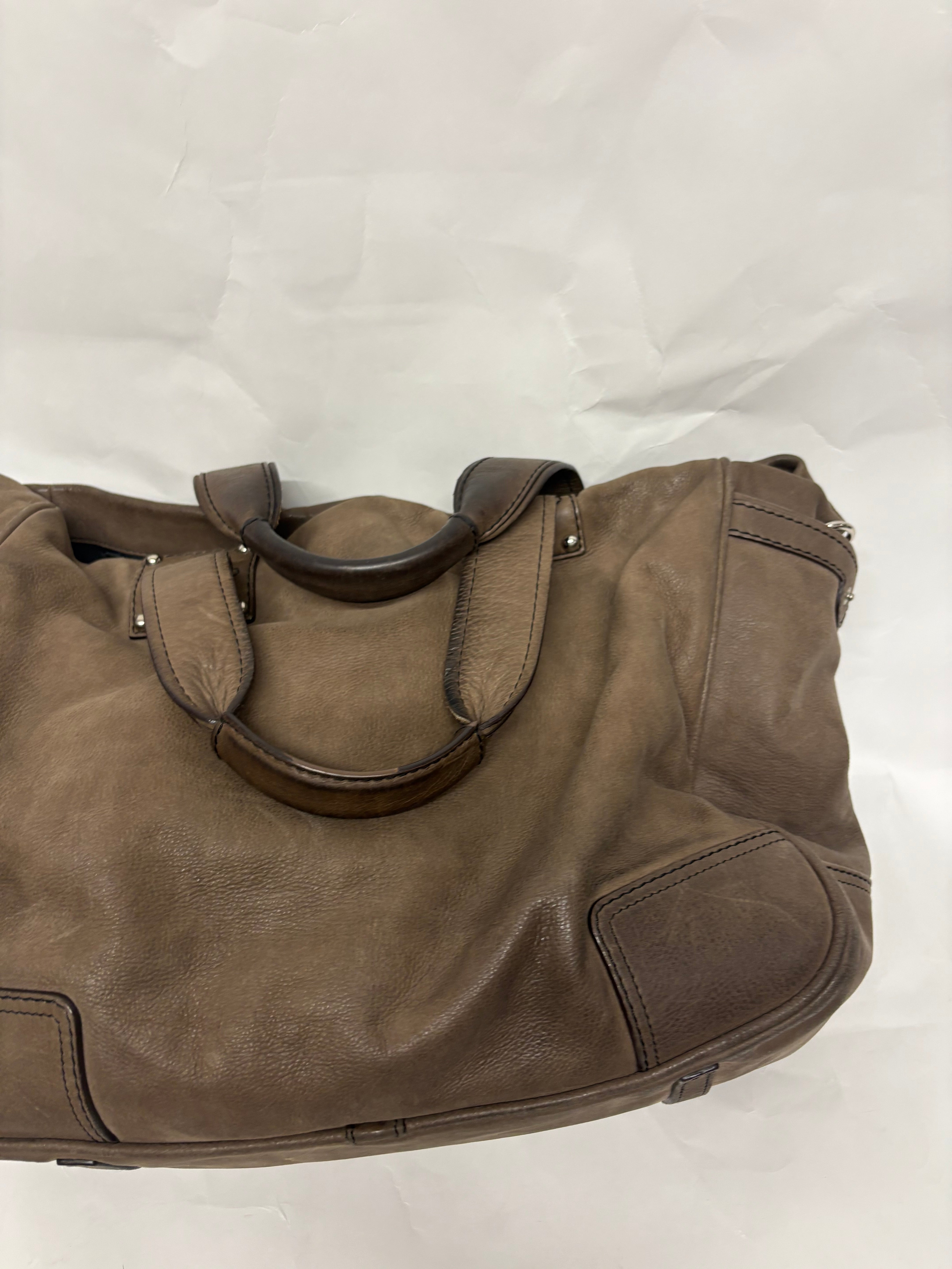Loewe Tote Grande Piel Taupe Anagram con correa borlas extra
