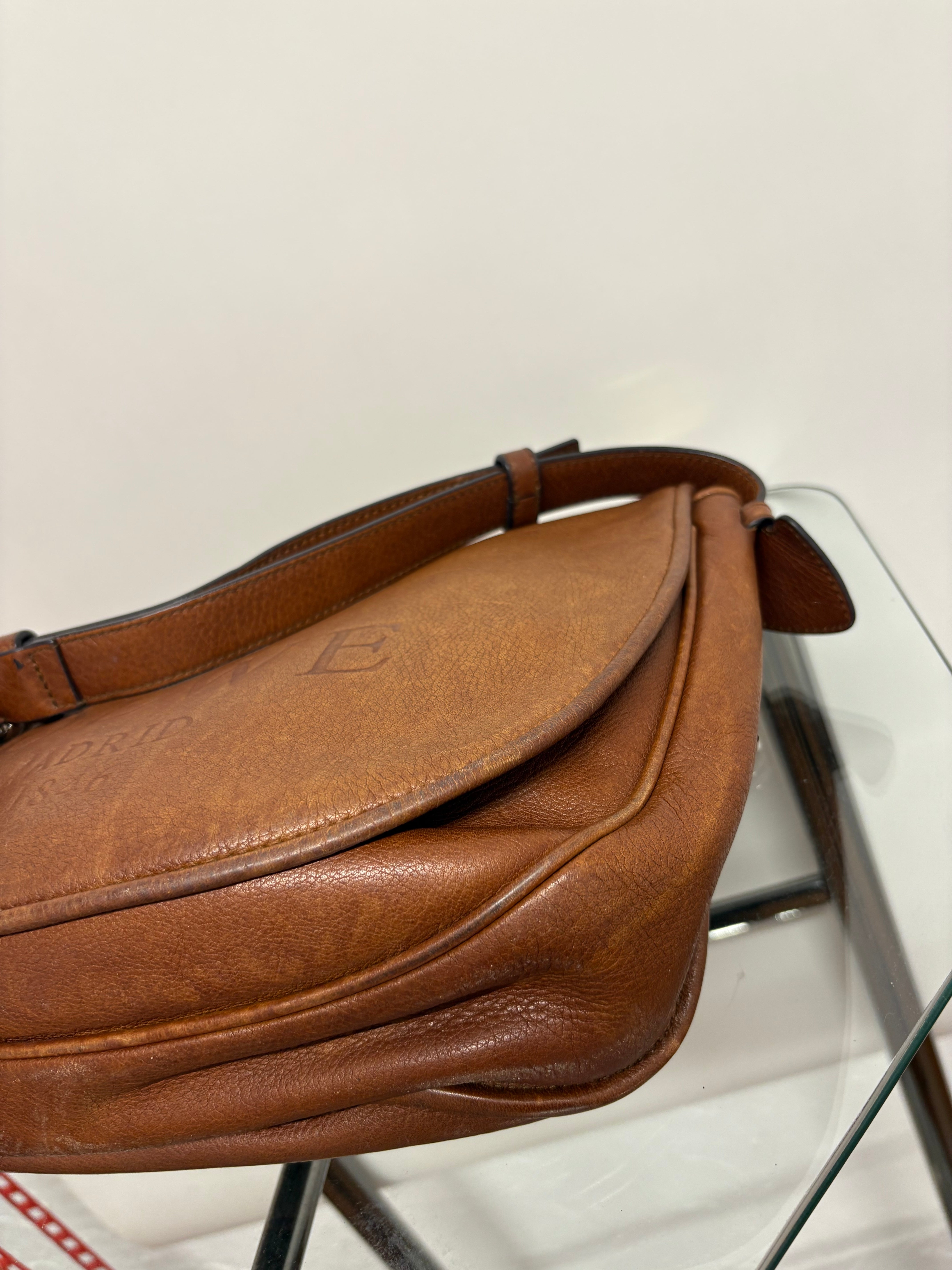 Loewe Heritage Bandolera Grande Piel Marrón · Vintage