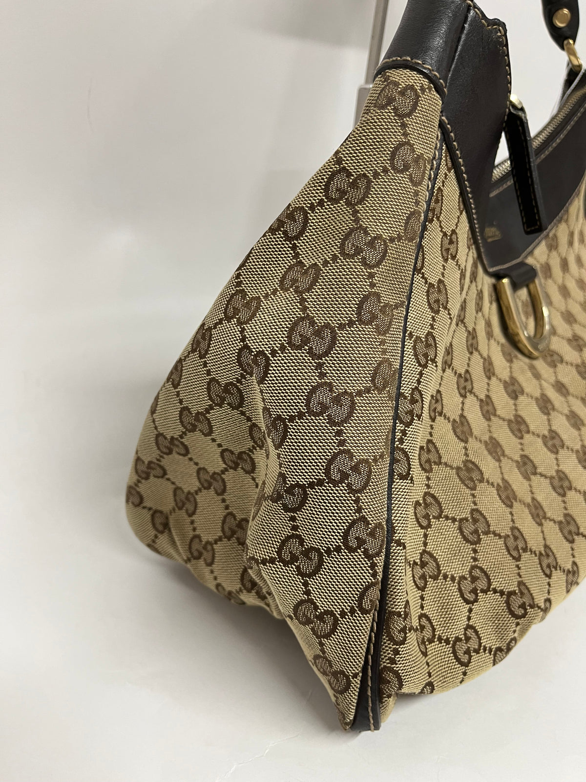 Gucci GG Canvas Abbey D-Ring Shoulder Bag