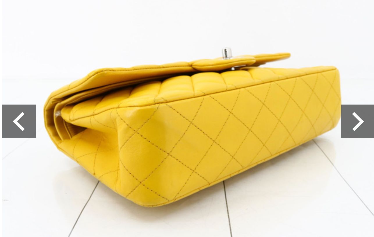 Chanel Double Flap 25 amarillo