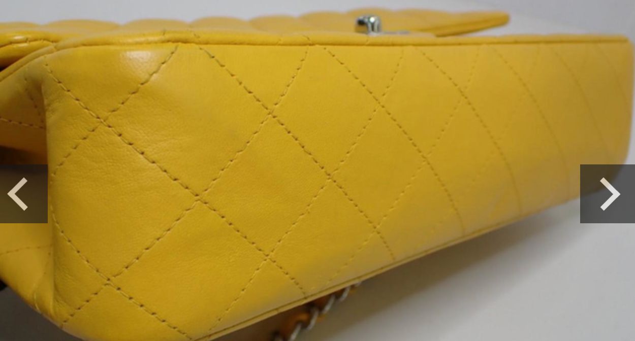 Chanel Double Flap 25 amarillo