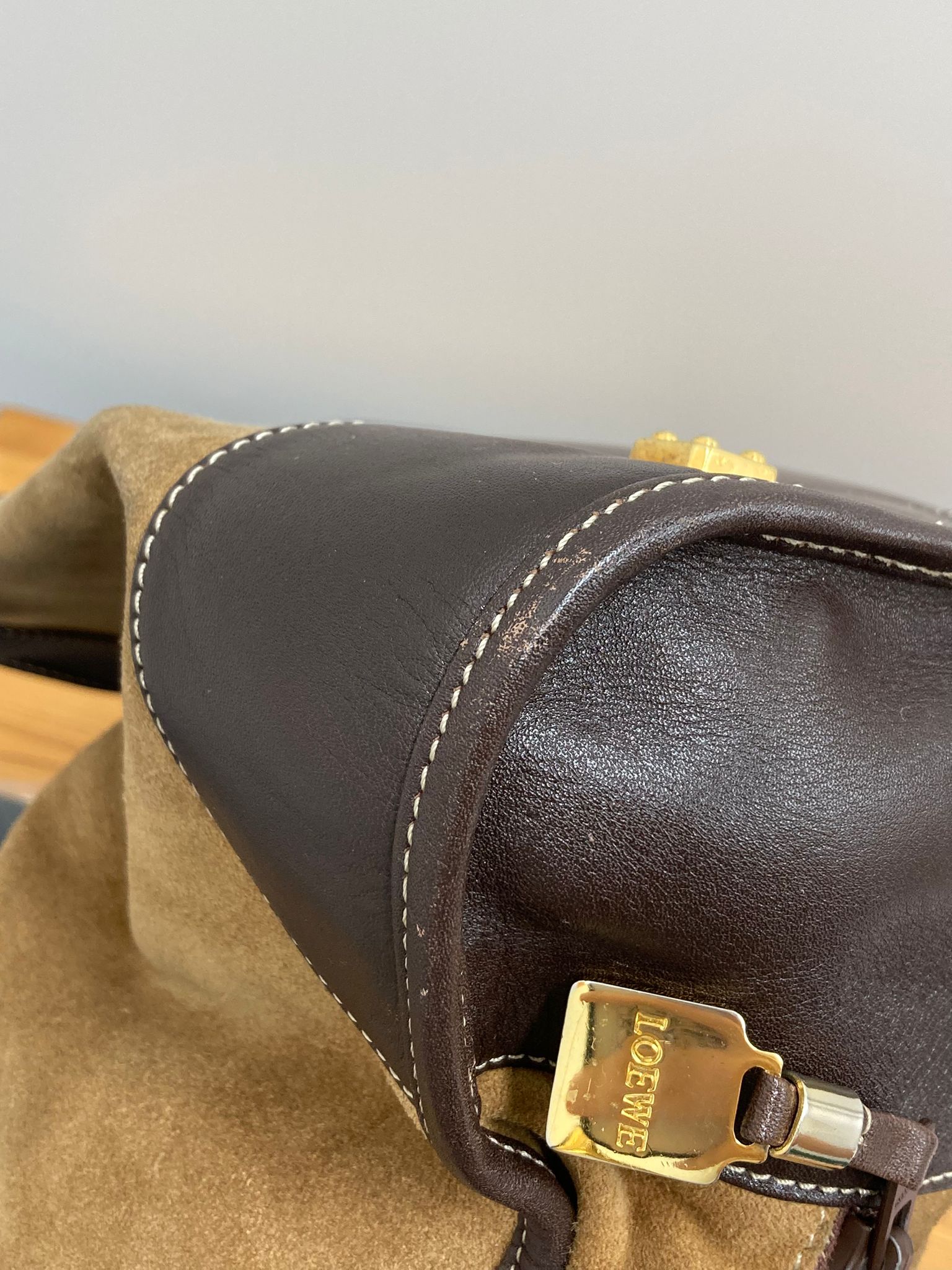 Loewe amazona vintage ante marrón