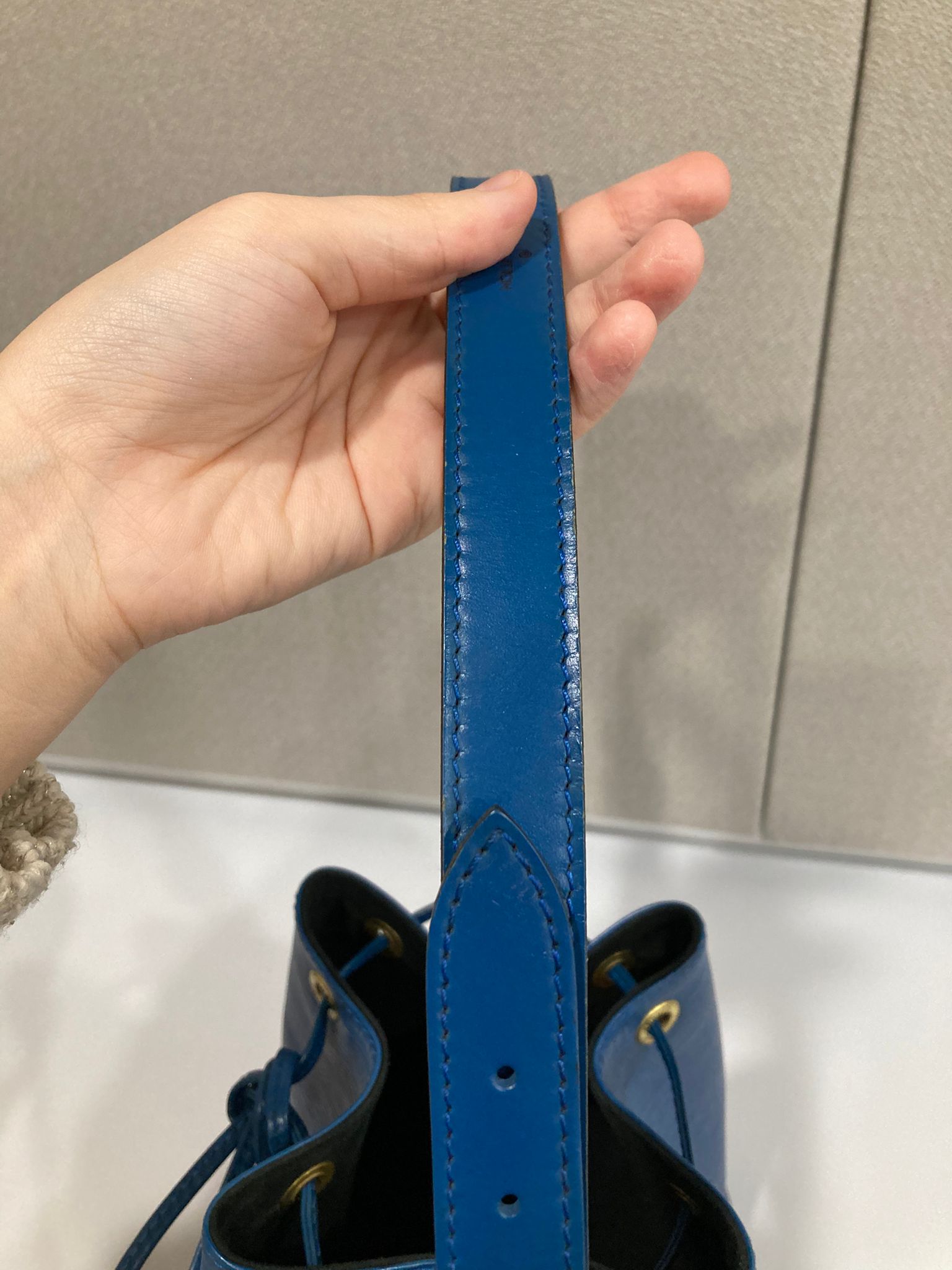Louis Vuitton Petit Noé Epi Azul