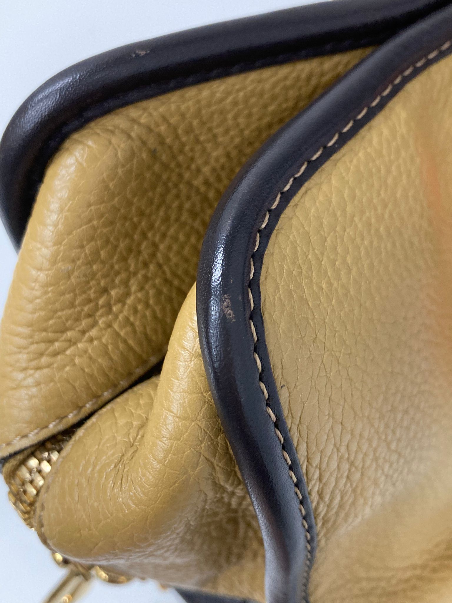 Loewe Amazona 36 edición especial ORO asas naranja charol – camel bicolor