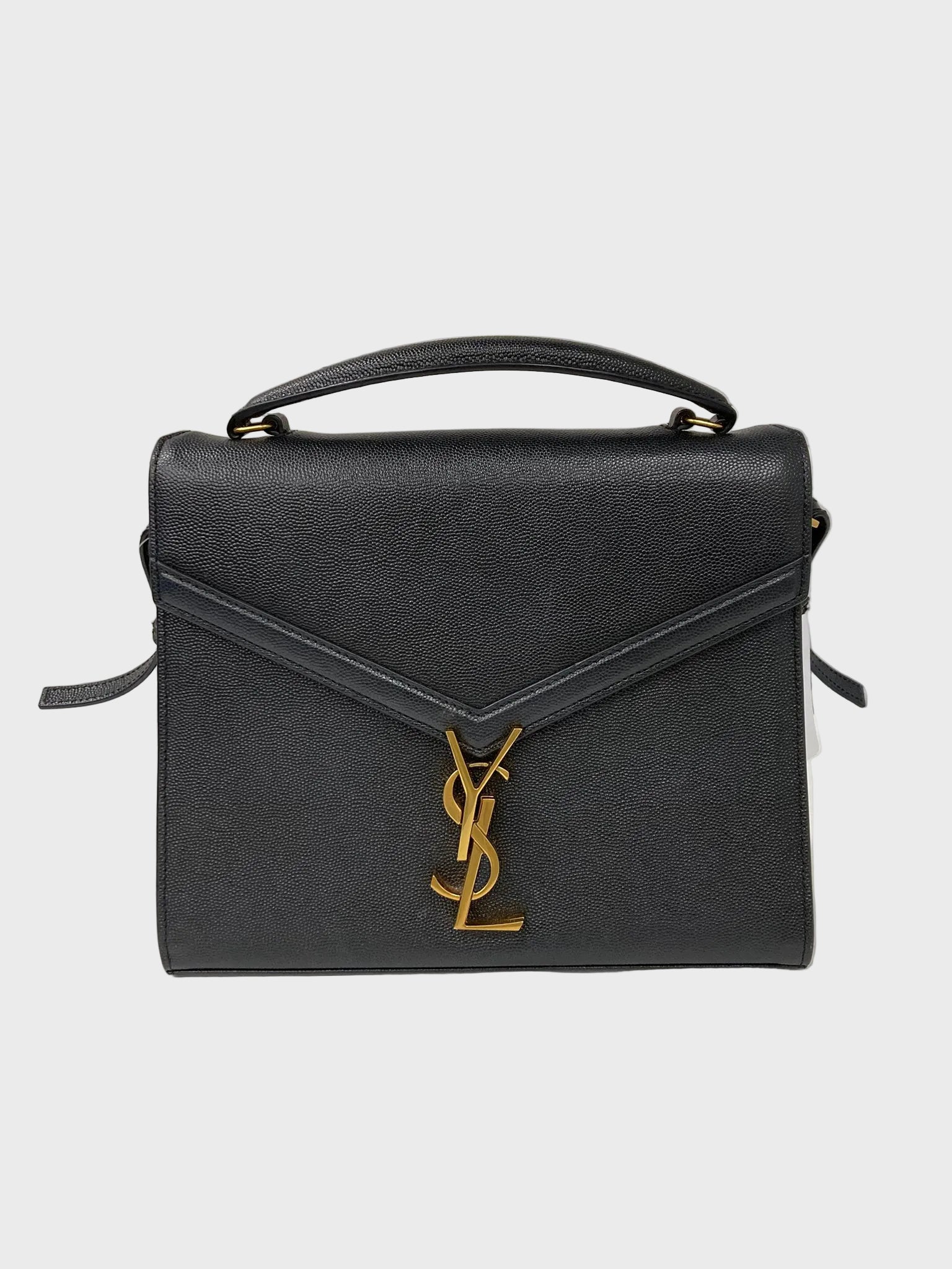 Saint Laurent Cassandra Top Handle bandolera negro