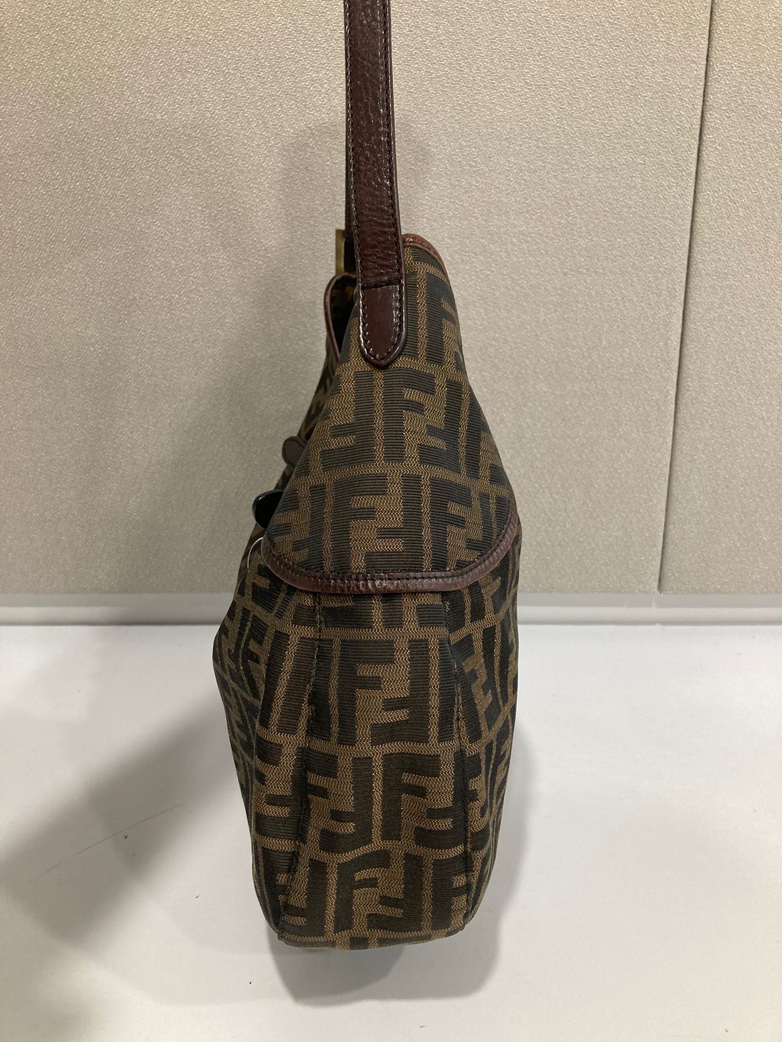 Fendi Zucca Hobo Shoulder Bag