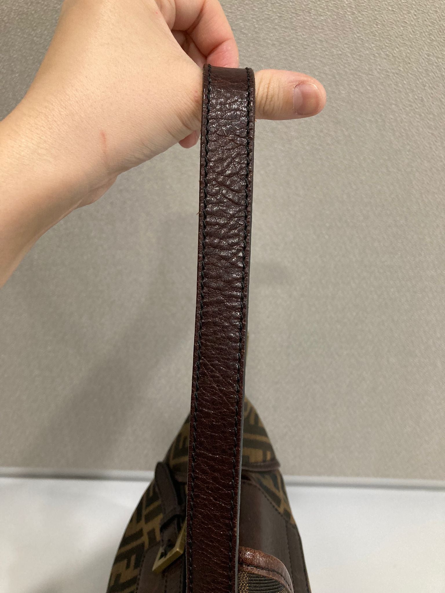 Fendi Zucca Hobo Shoulder Bag