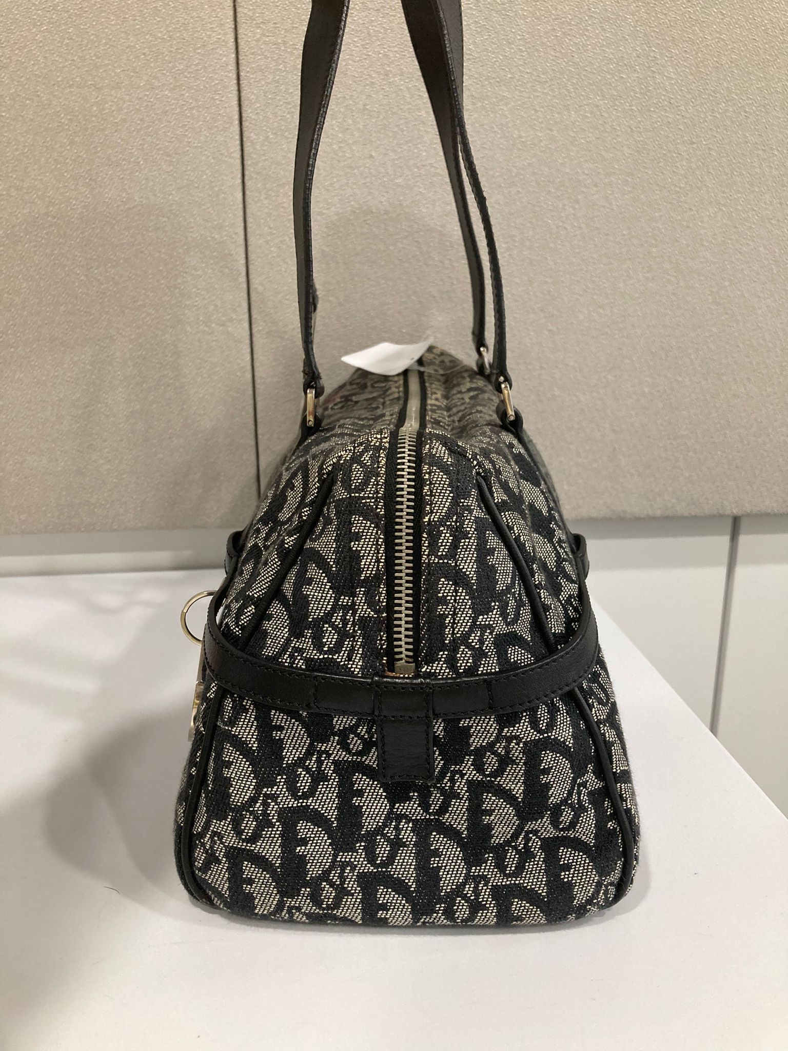 Christian Dior Trotter Boston Bag azul