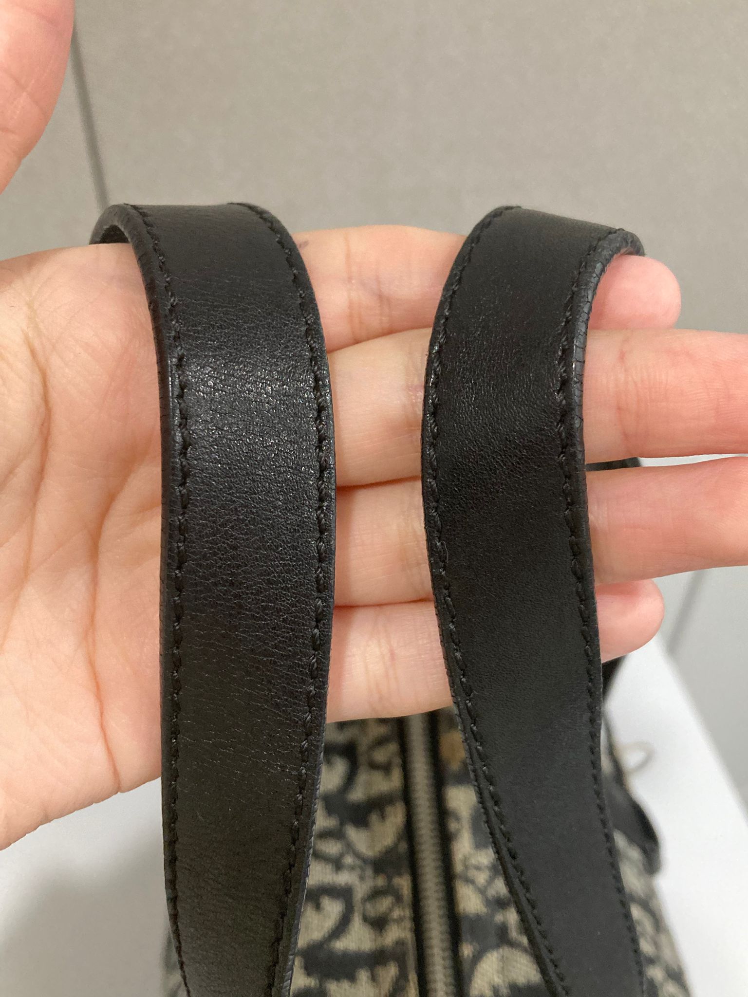 Christian Dior Trotter Boston Bag azul