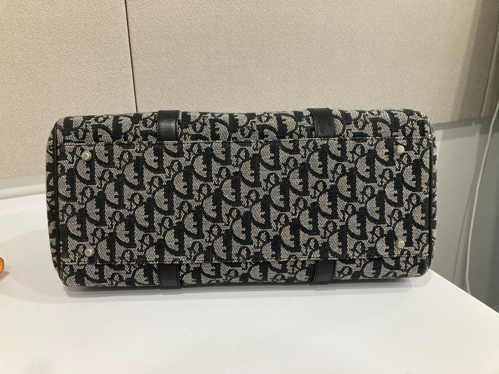 Christian Dior Trotter Boston Bag azul