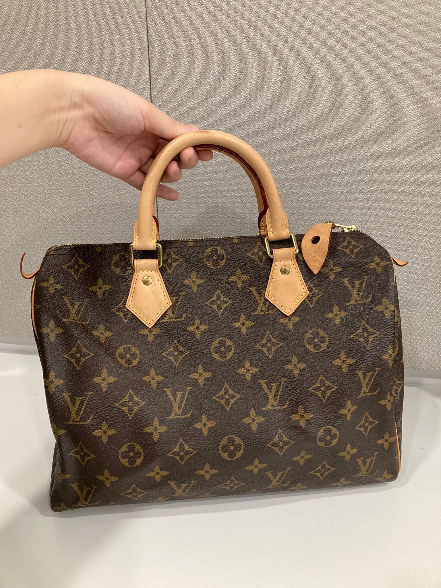 Louis Vuitton Speedy 30 Monogram con bandolera extra