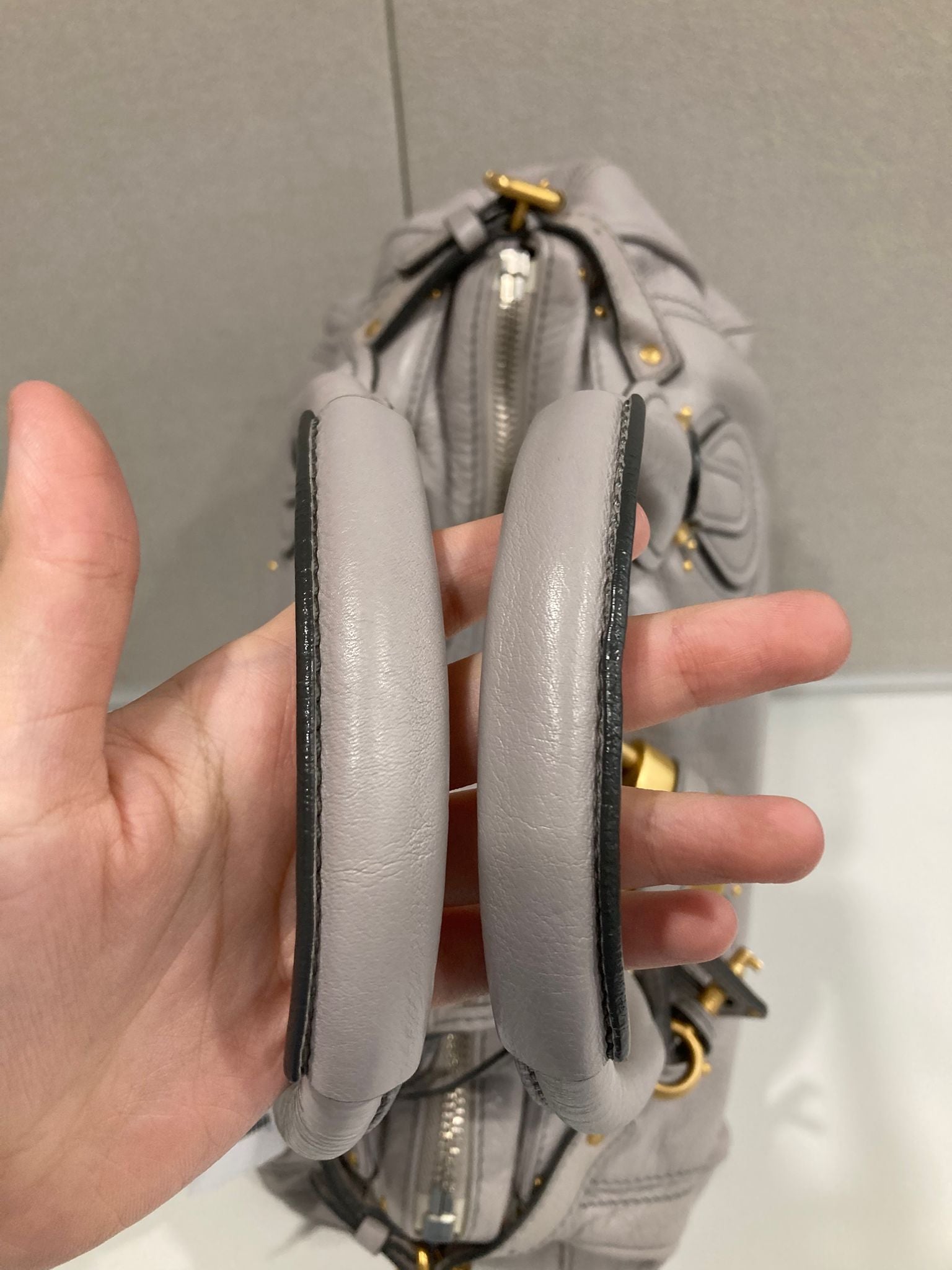 Chloé Paddington Medium Piel gris beige (greige) Candado Icono