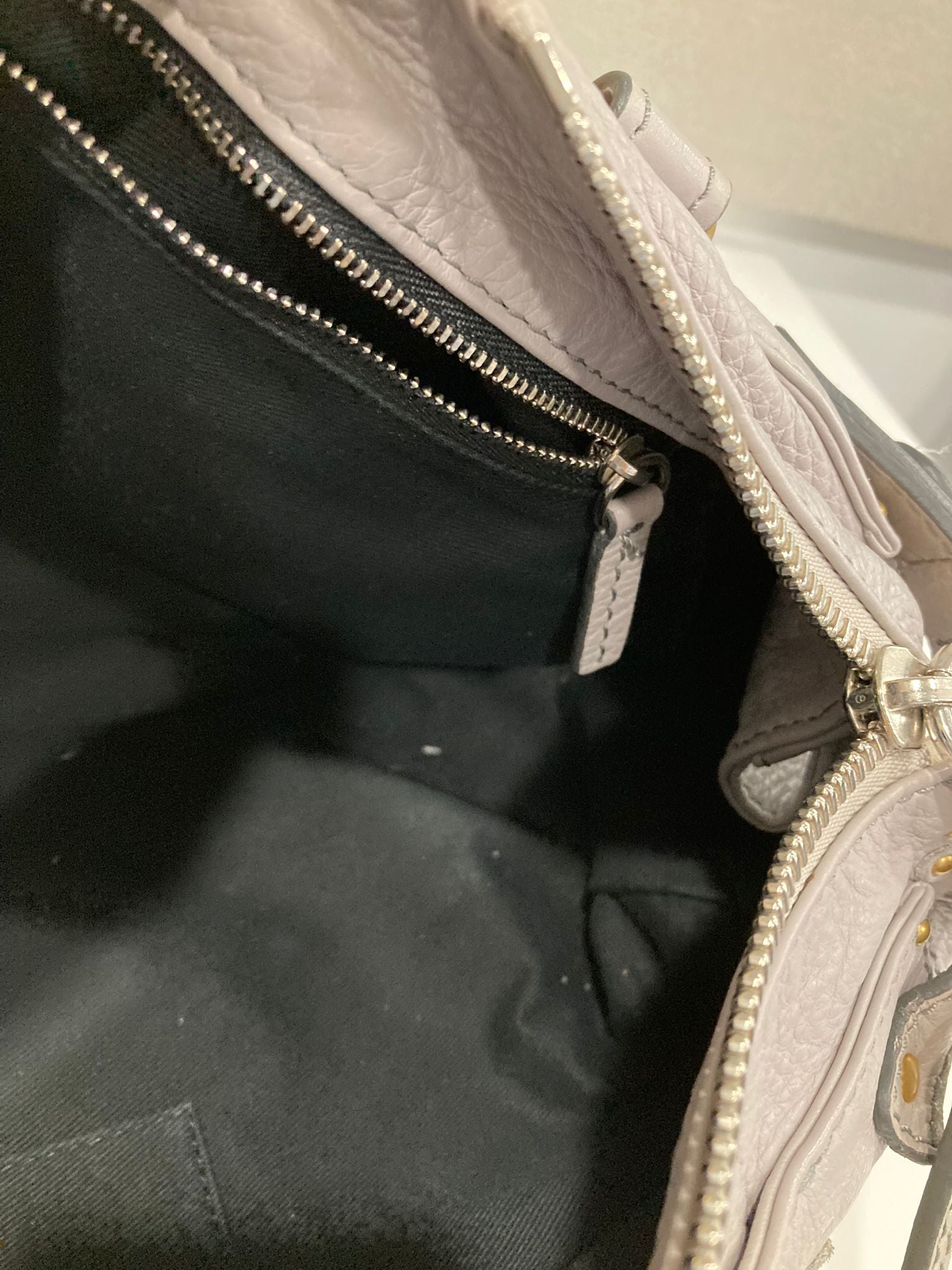 Chloé Paddington Medium Piel gris beige (greige) Candado Icono