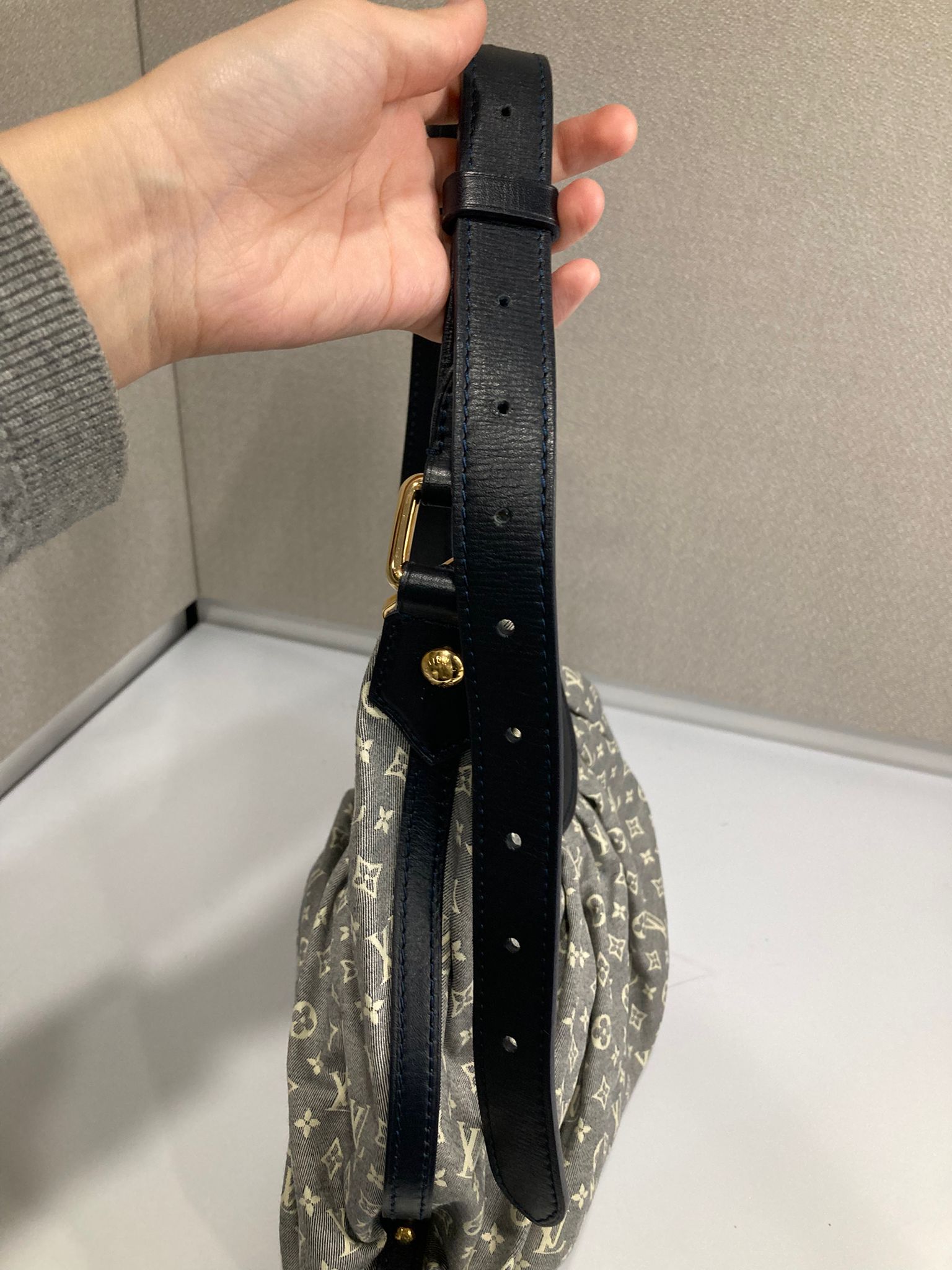 Louis Vuitton Idylle MM Azul Marino y Gris