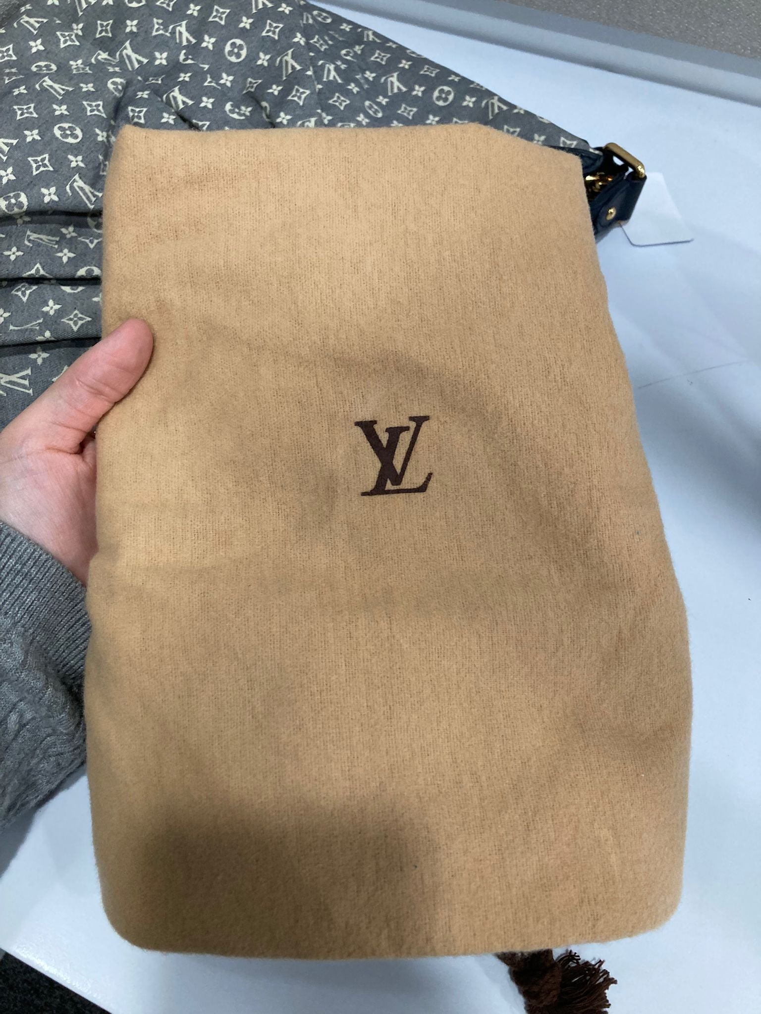 Louis Vuitton Idylle MM Azul Marino y Gris