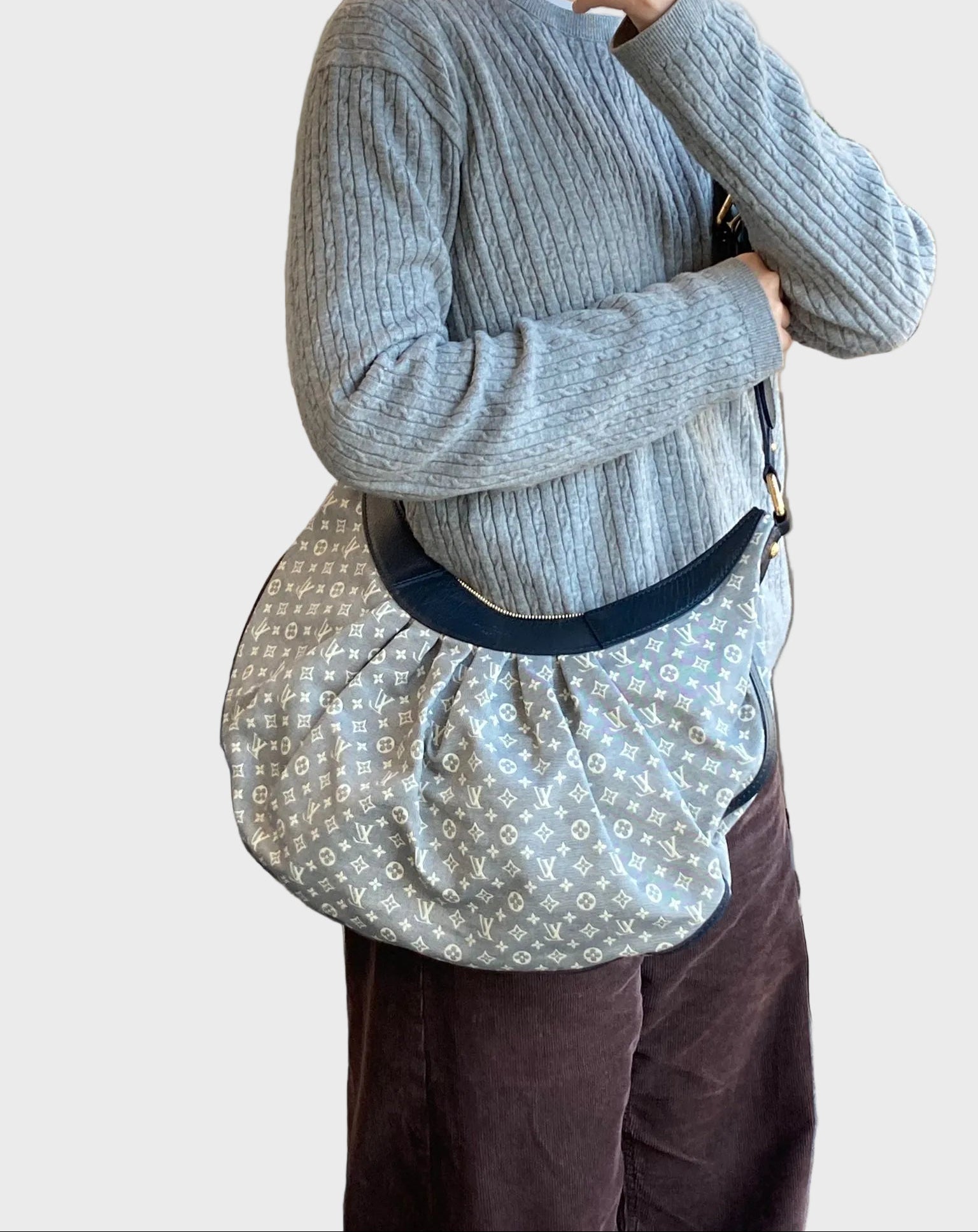 Louis Vuitton Idylle MM Azul Marino y Gris