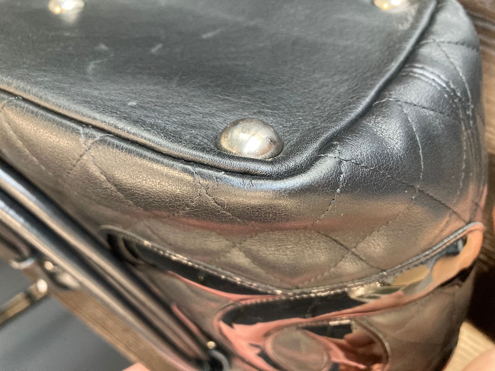 Chanel Cambon Ligne Tote Large Negro