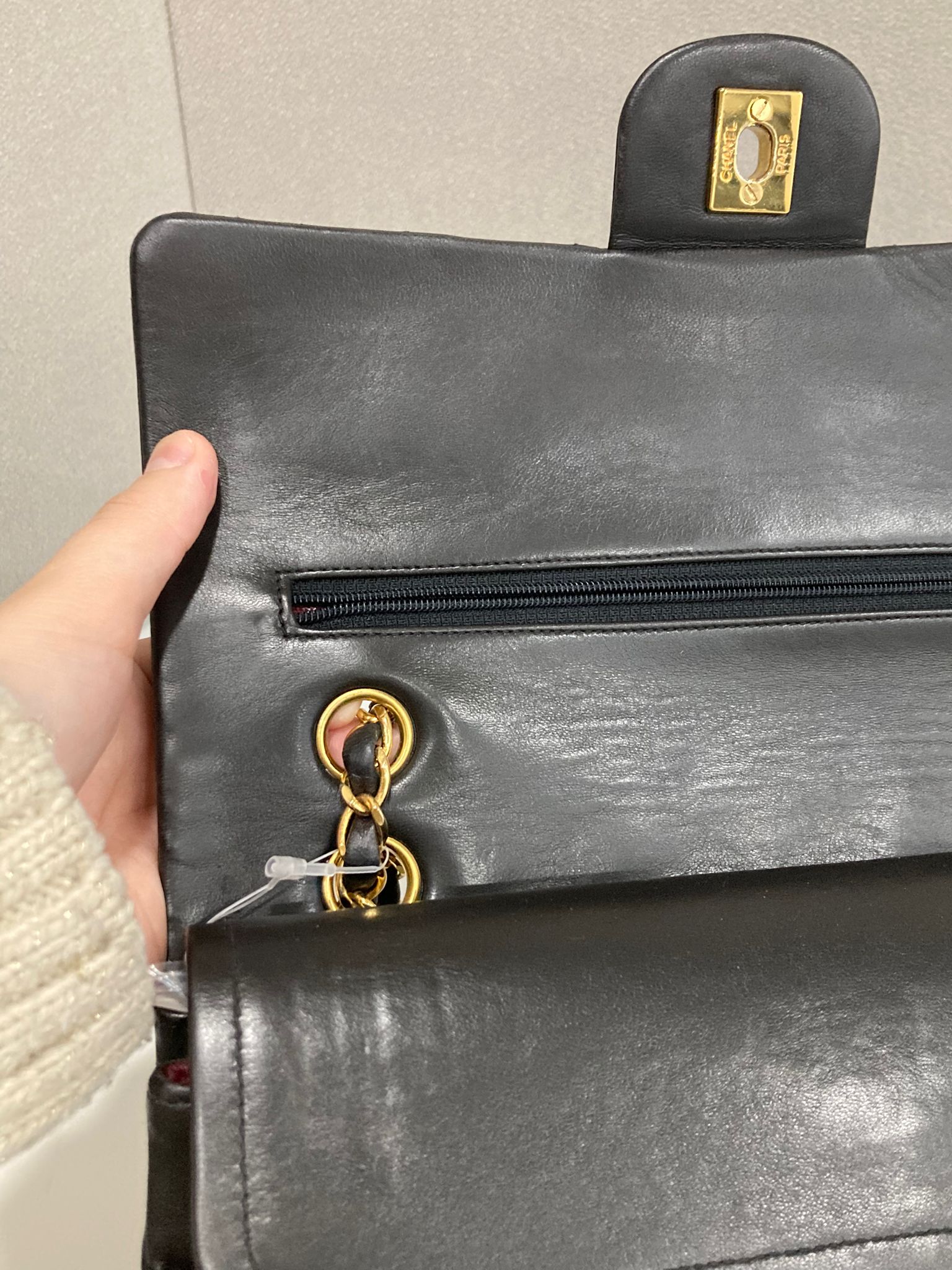 Chanel timeless 25 doble solapa negro