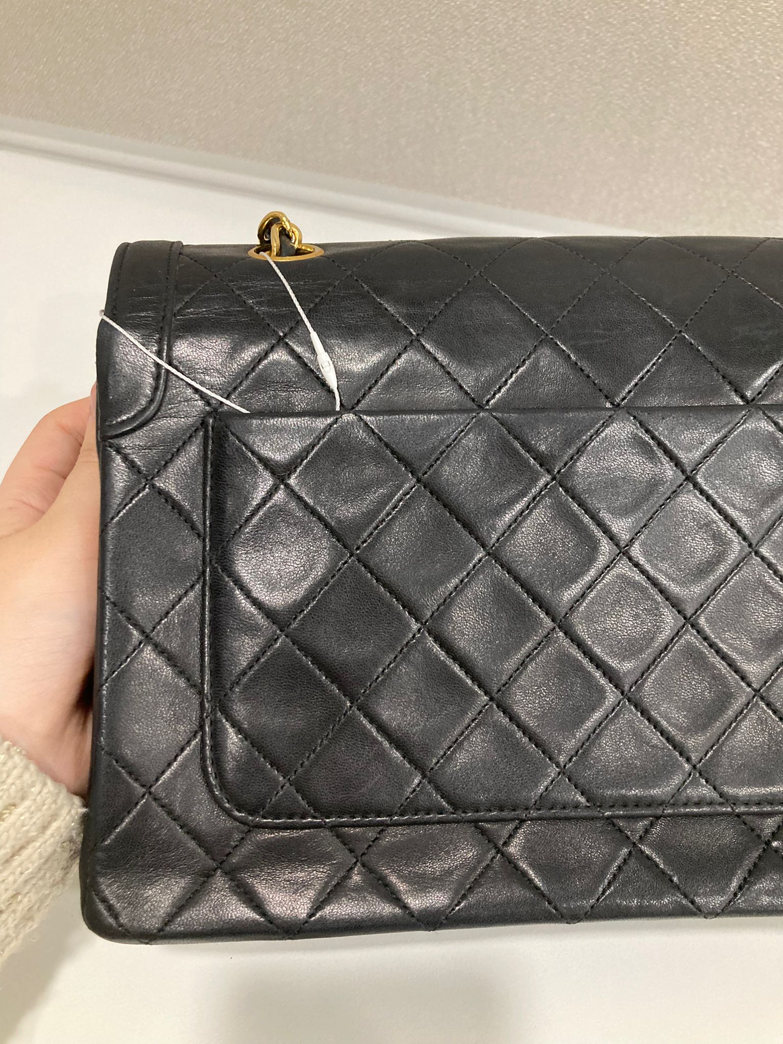 Chanel timeless classic flap con reborde (border stitch) y cartera a juego