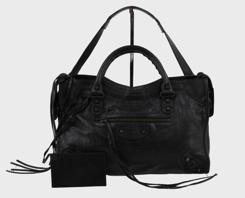 Balenciaga The City Mediano negro