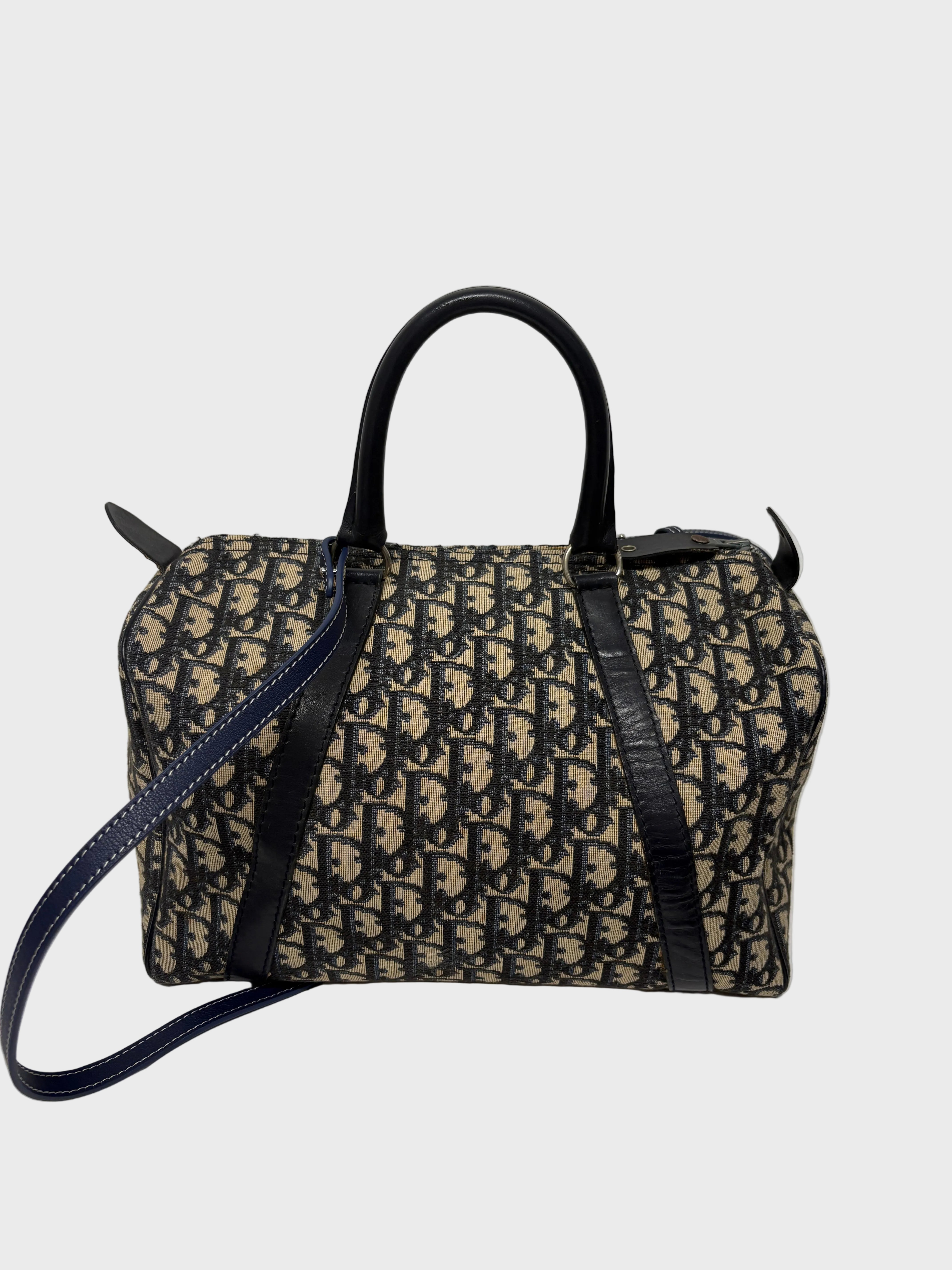dior bolso anagrama azul marino vintage