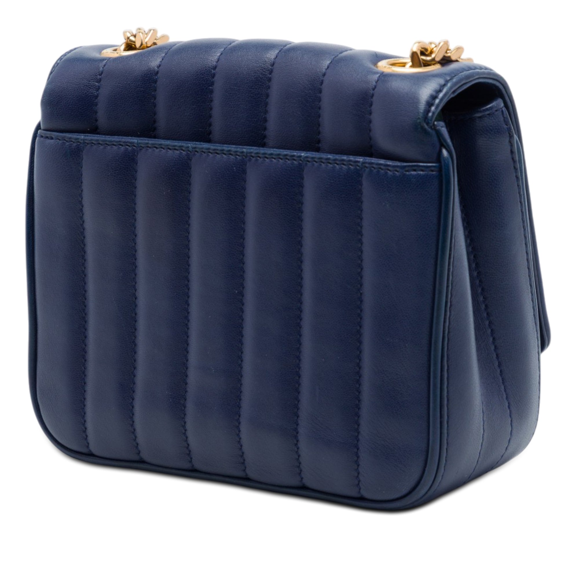 Saint Laurent Vicky Small Crossbody Piel Cordero Azul