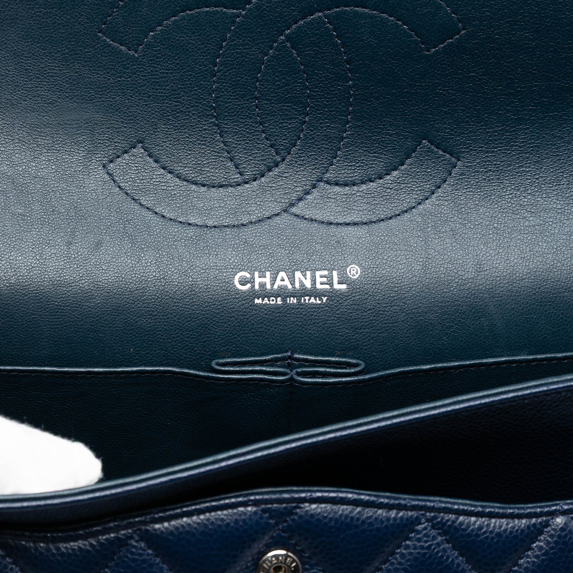 Chanel Jumbo Classic Double Flap Caviar Navy Blue