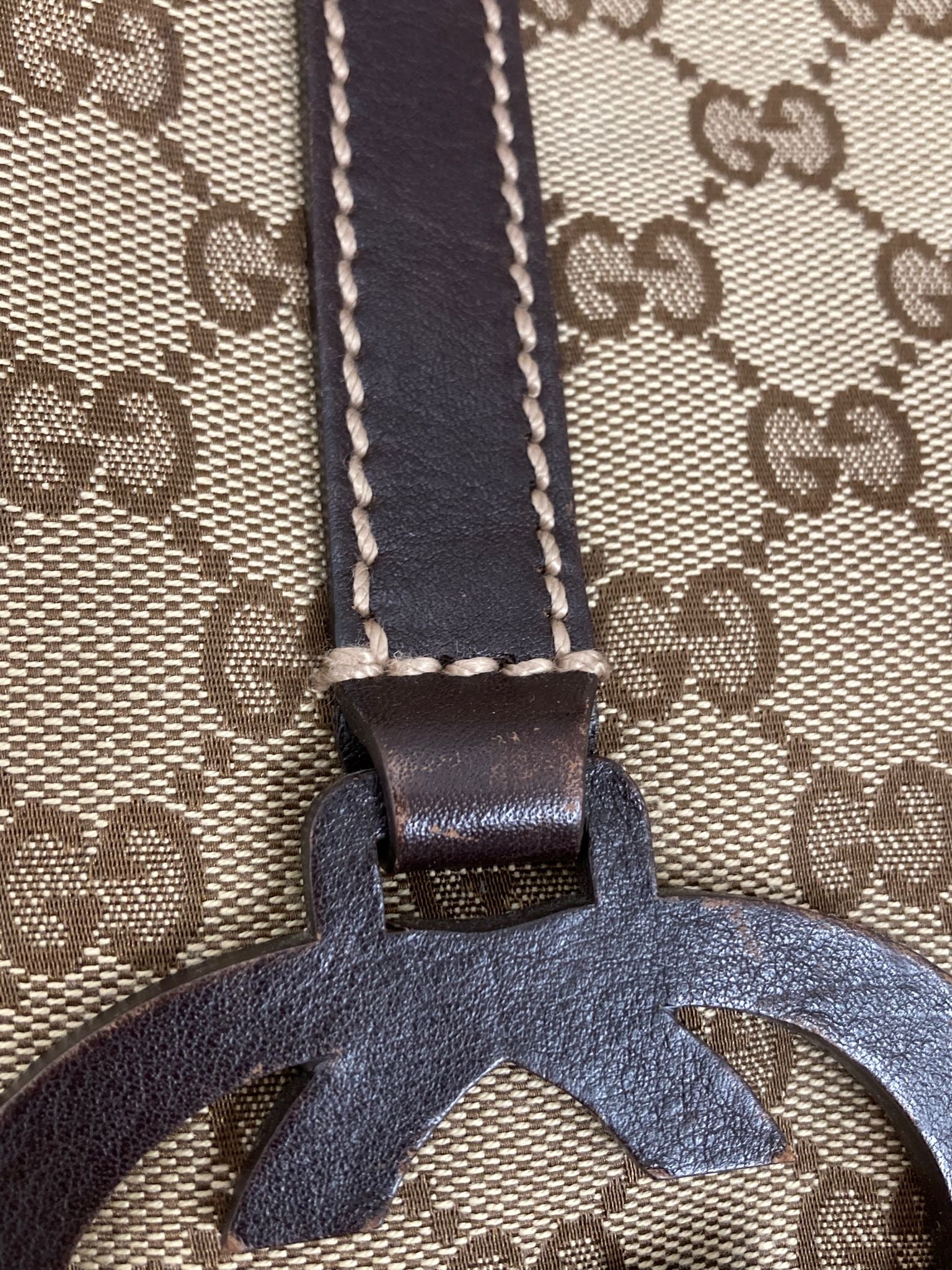 Gucci hobo bag vintage gg canvas