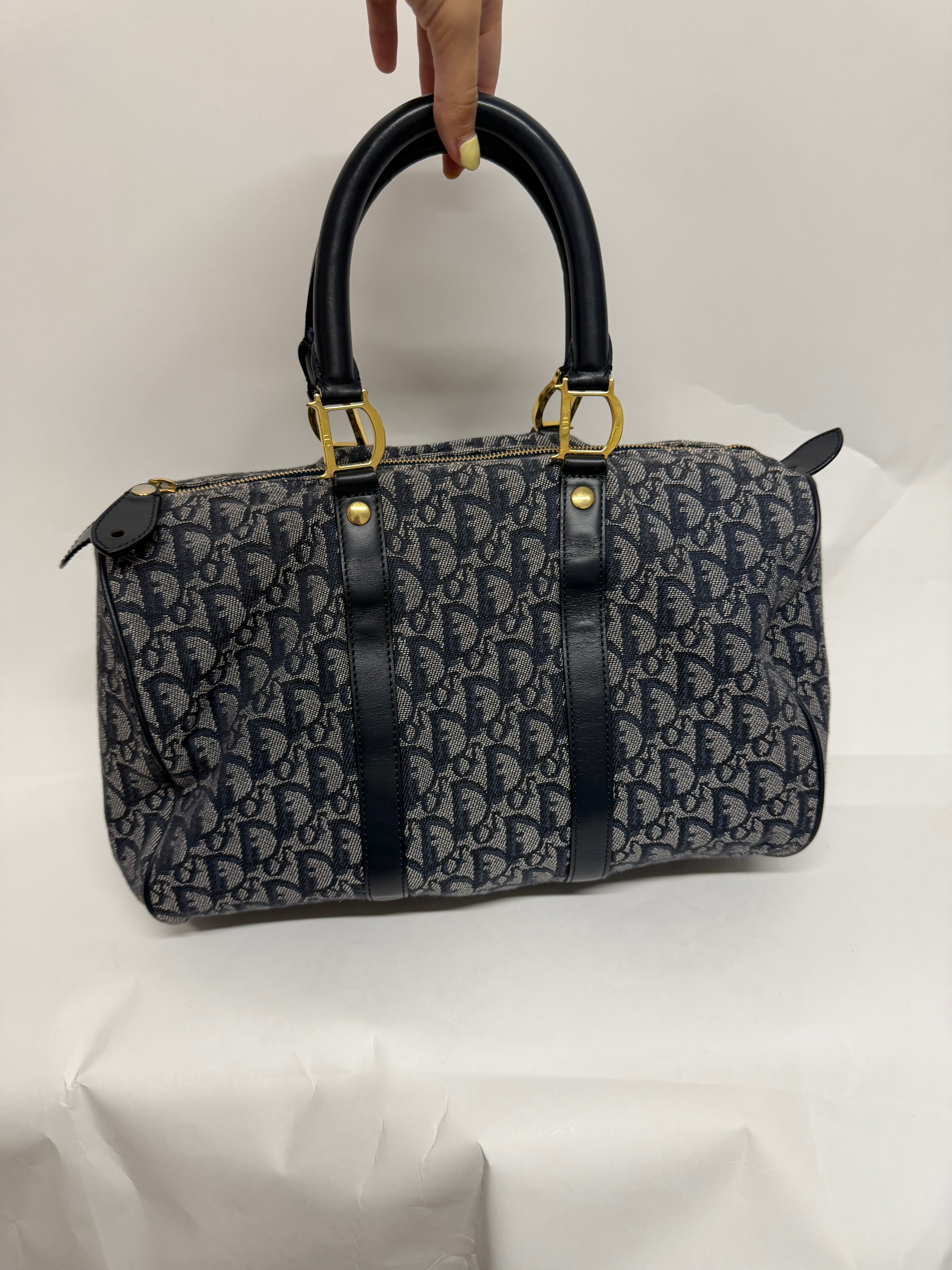 Christian Dior Trotter Boston 35 Navy